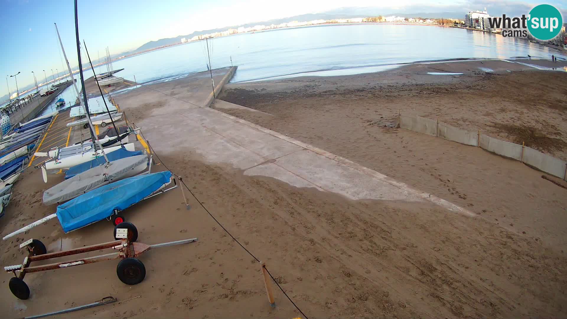 Webcam porto di Roses – Costa Brava – spiaggia La Perola