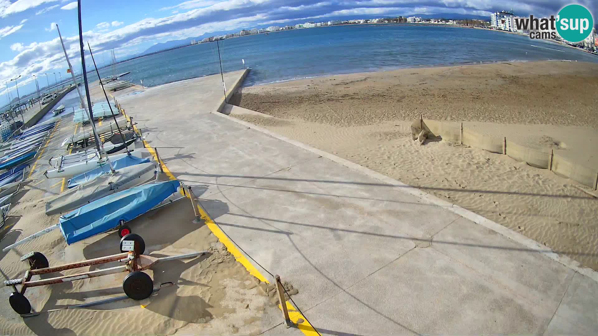 Web kamera Roses marina – Costa Brava – plaža La Perola