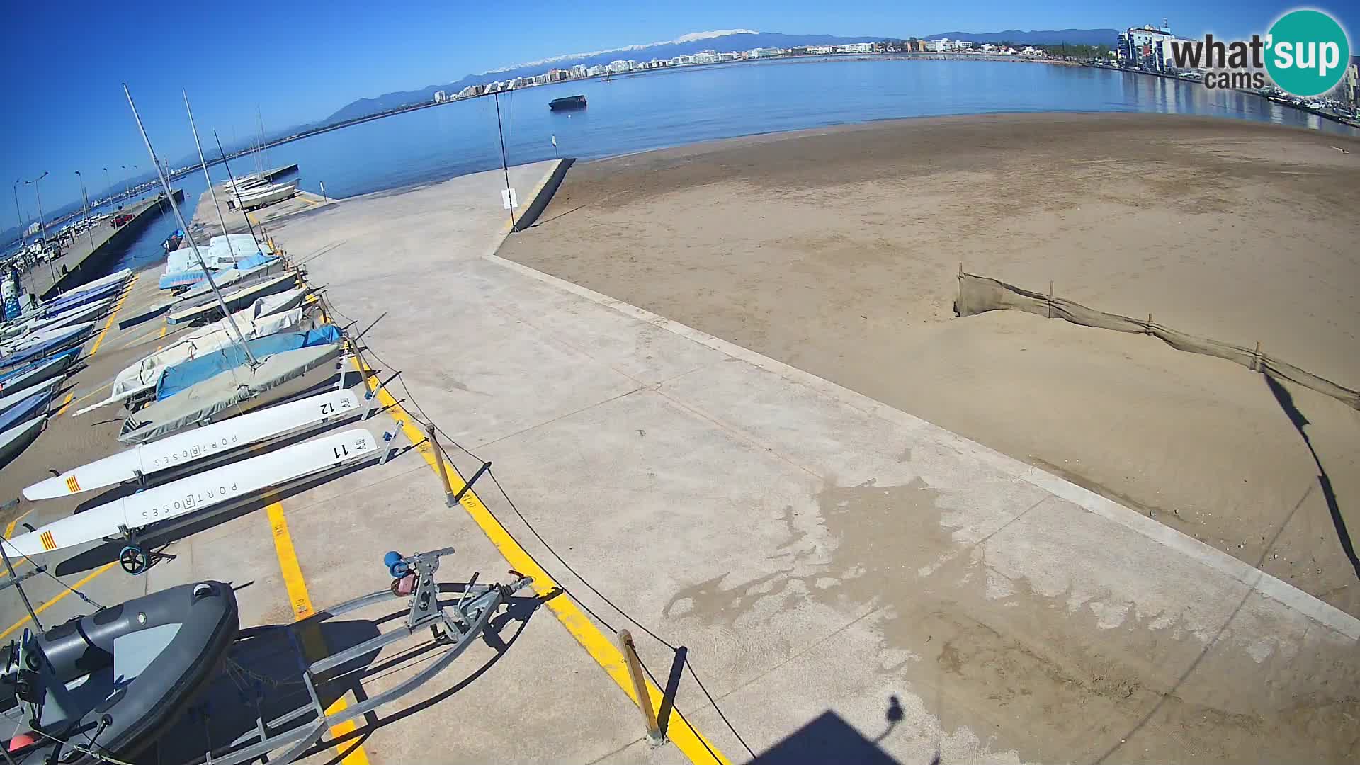 Webcam porto di Roses – Costa Brava – spiaggia La Perola