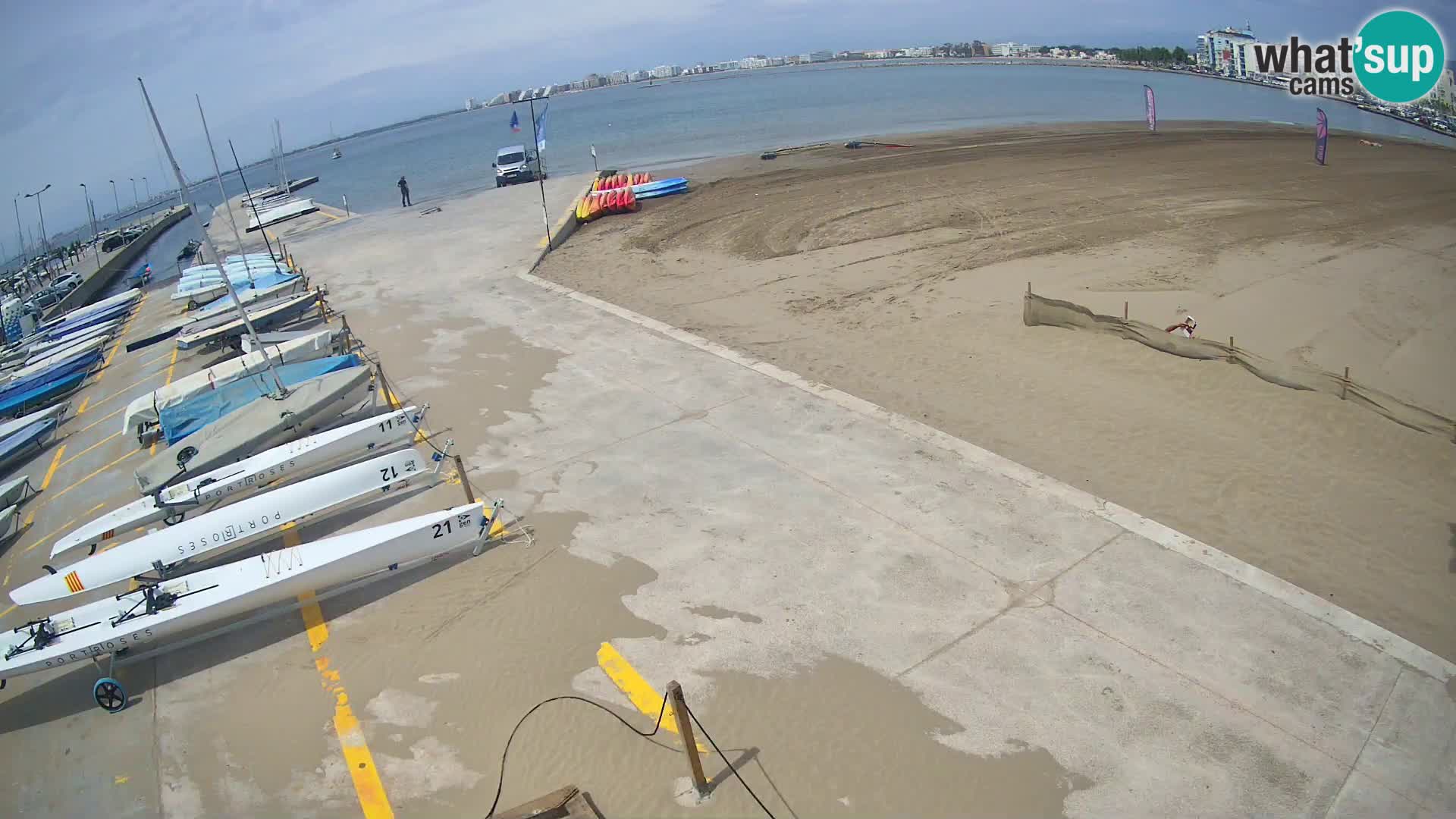 Webcam porto di Roses – Costa Brava – spiaggia La Perola