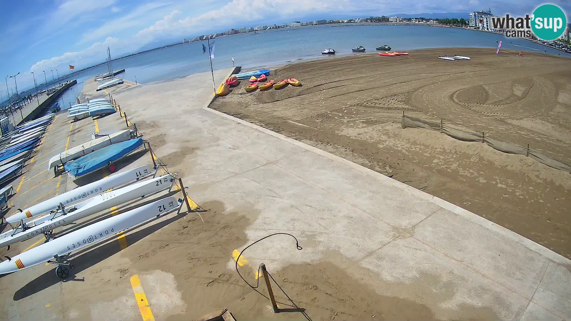 Webcam porto di Roses – Costa Brava – spiaggia La Perola
