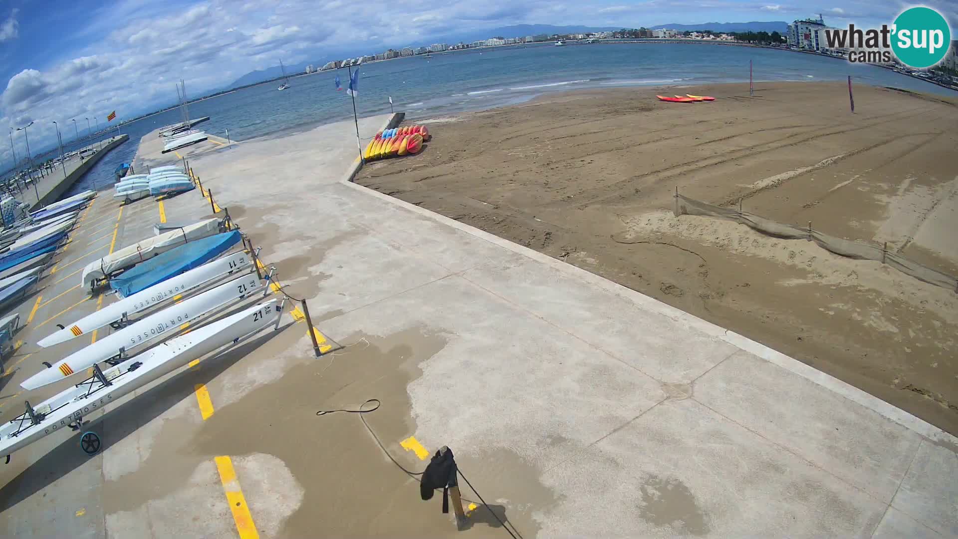 Web kamera Roses marina – Costa Brava – plaža La Perola
