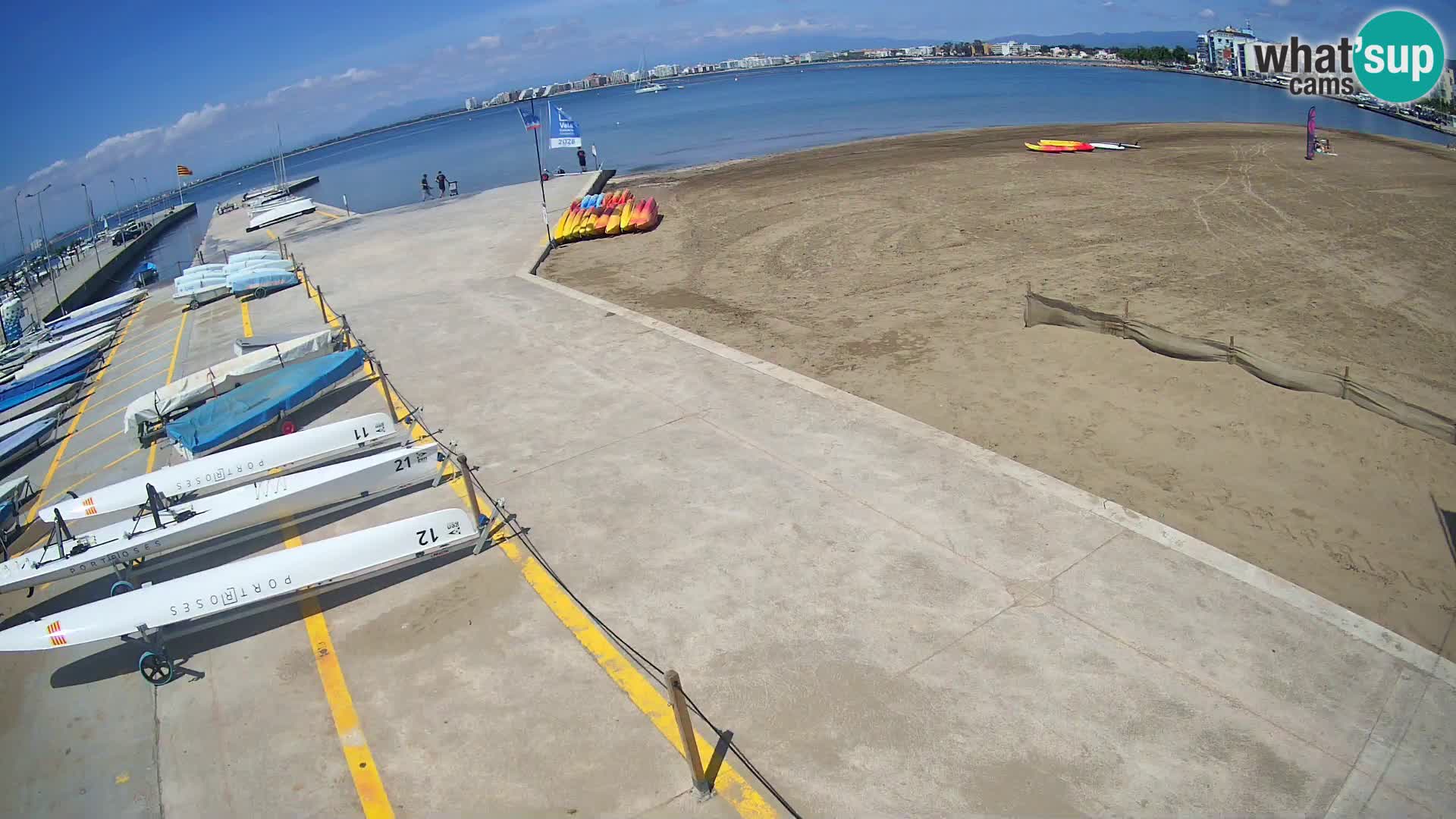 Web kamera Roses marina – Costa Brava – plaža La Perola