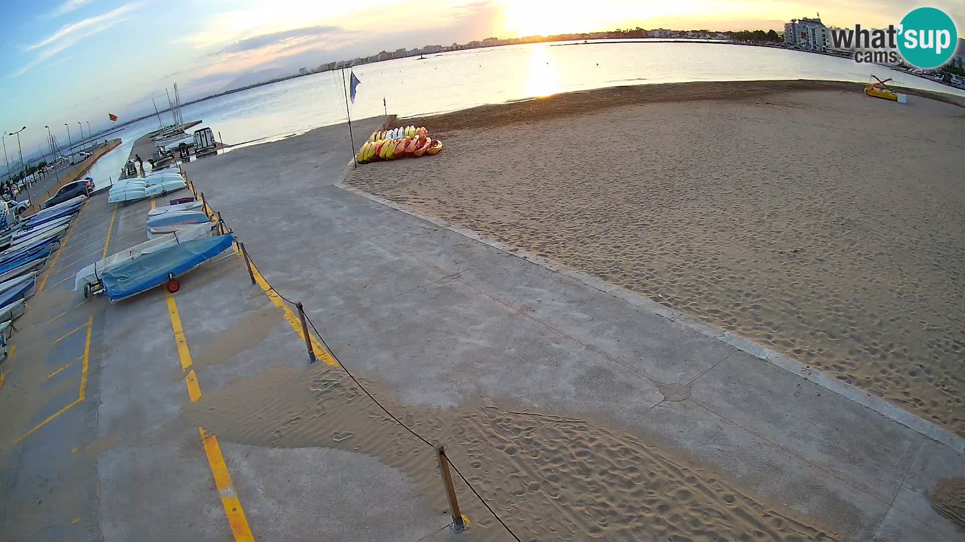 Web kamera Roses marina – Costa Brava – plaža La Perola