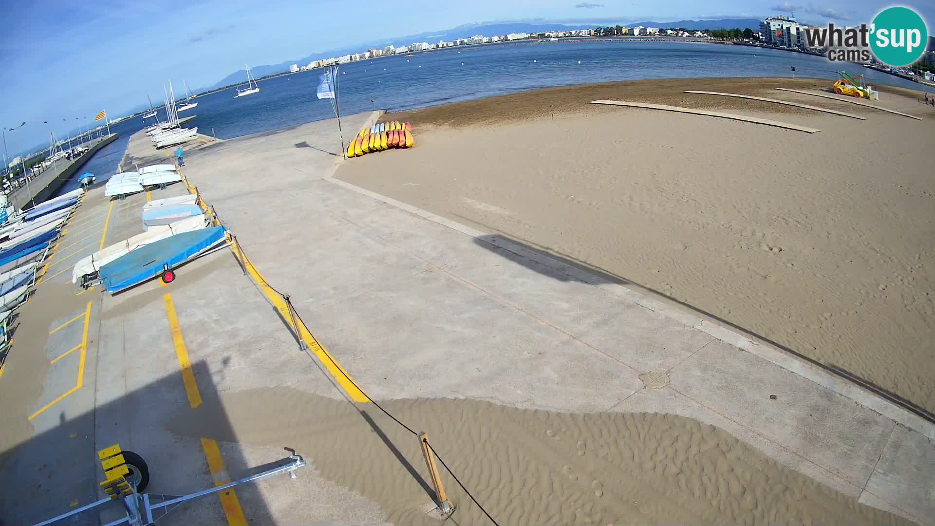 Web kamera Roses marina – Costa Brava – plaža La Perola