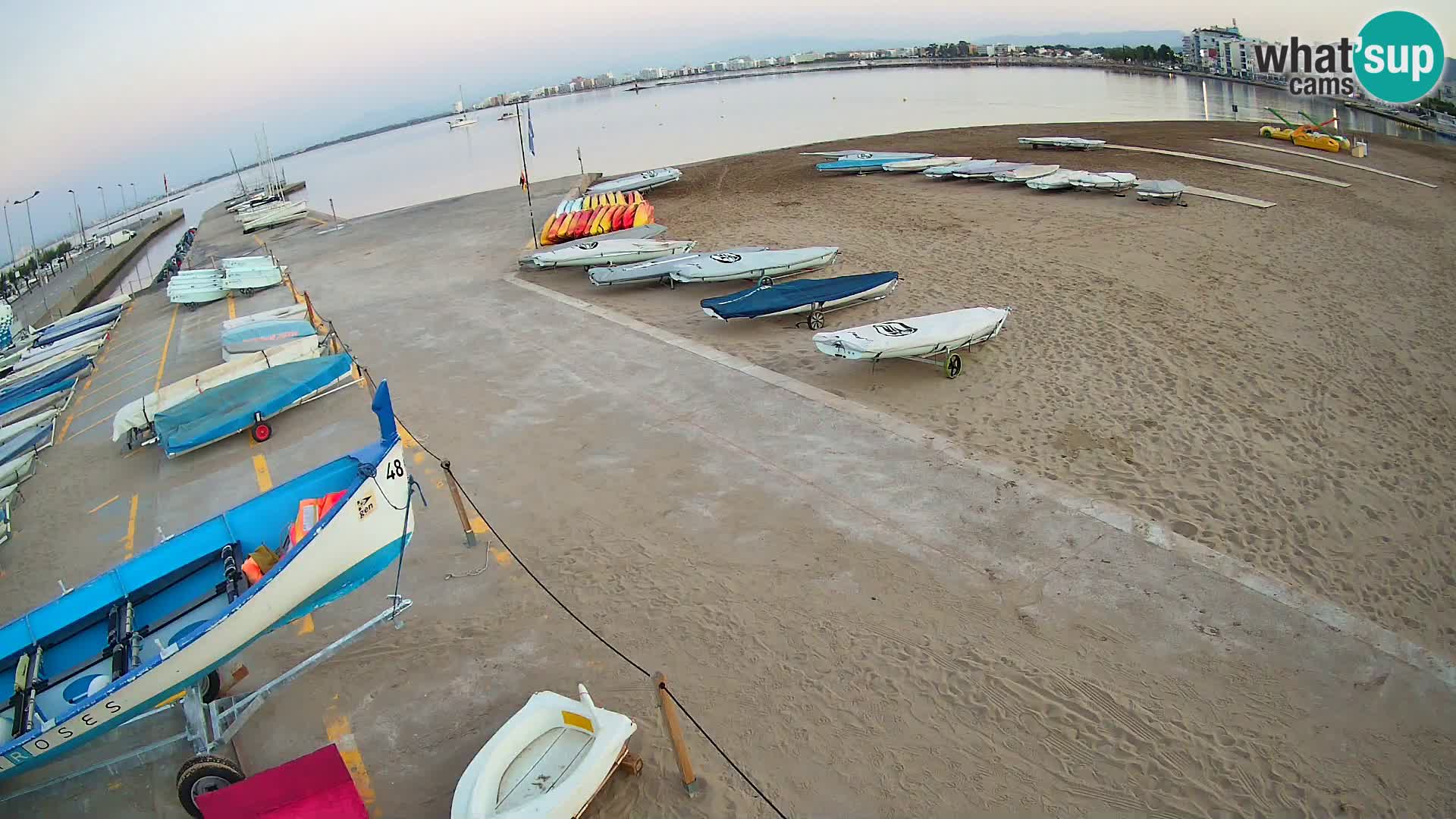 Webcam porto di Roses – Costa Brava – spiaggia La Perola