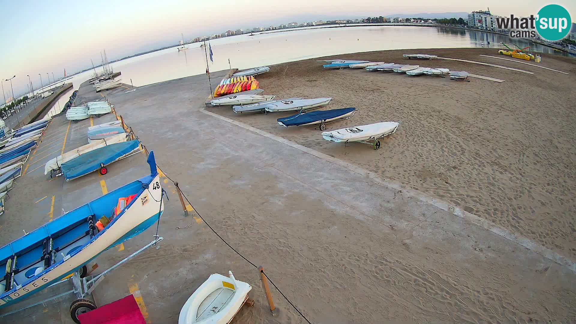 Webcam porto di Roses – Costa Brava – spiaggia La Perola