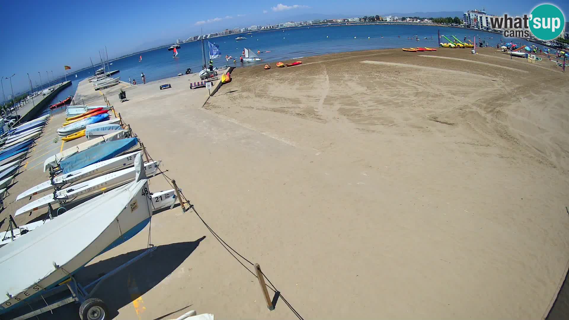 Webcam porto di Roses – Costa Brava – spiaggia La Perola