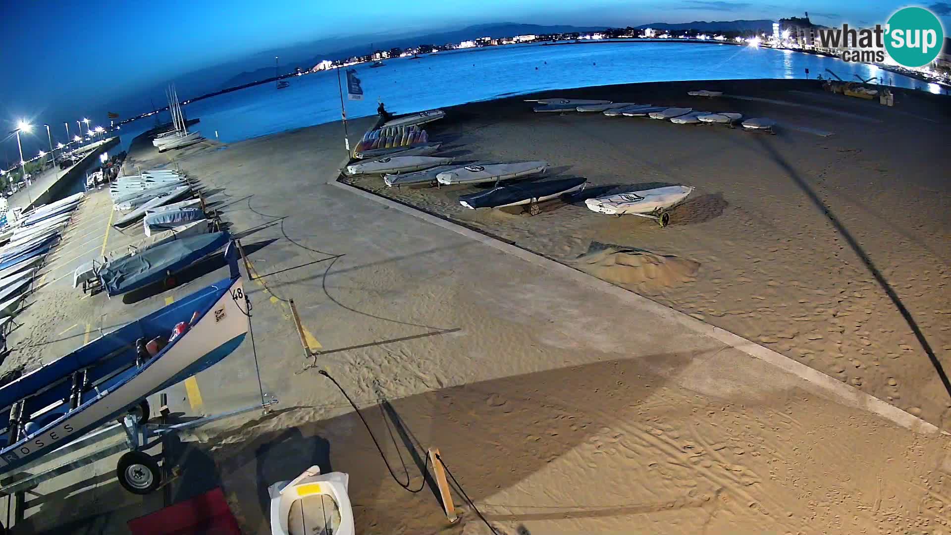 Webcam porto di Roses – Costa Brava – spiaggia La Perola
