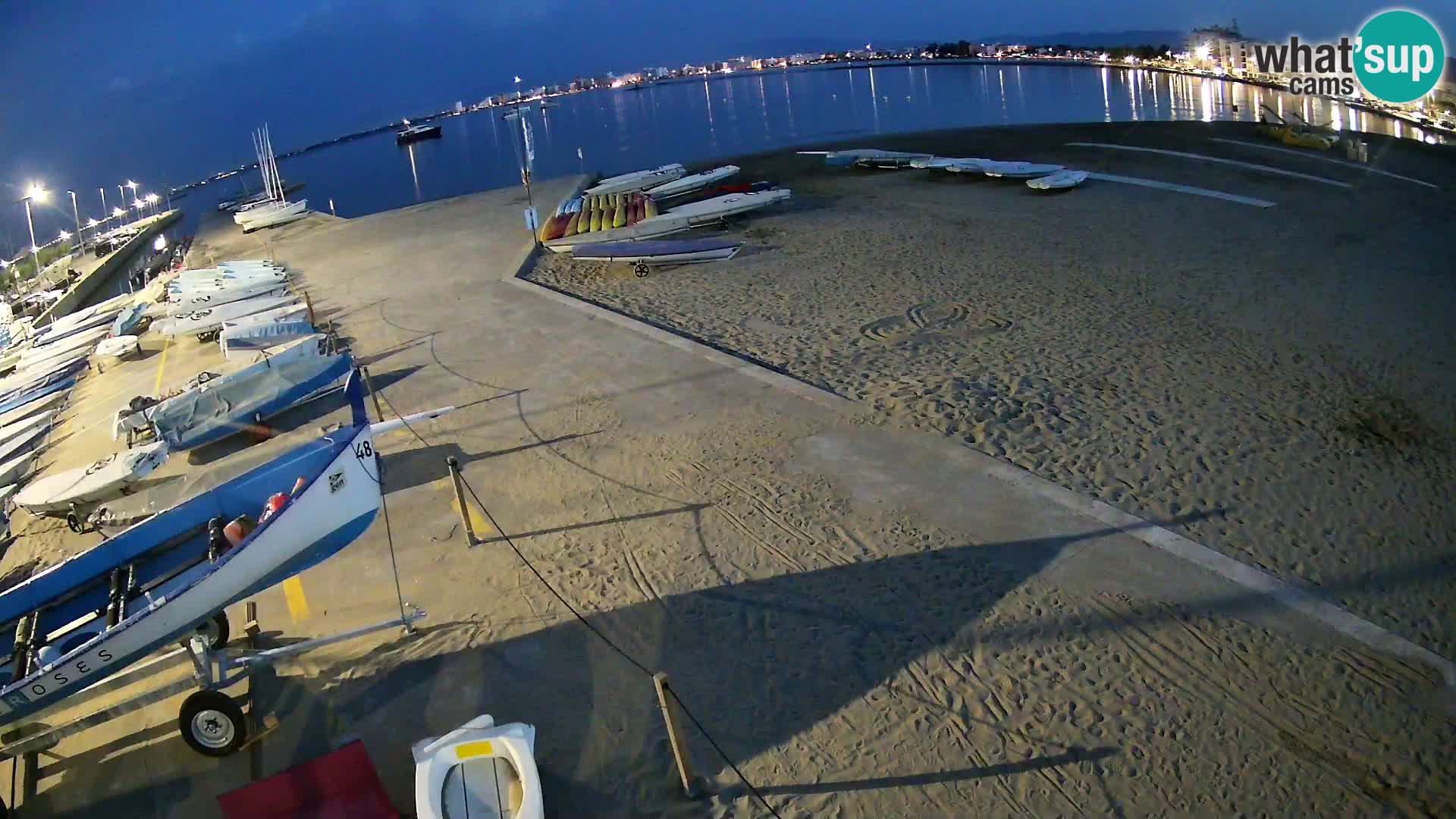 Webcam Hafen von Roses – Costa Brava – Strand La Perola