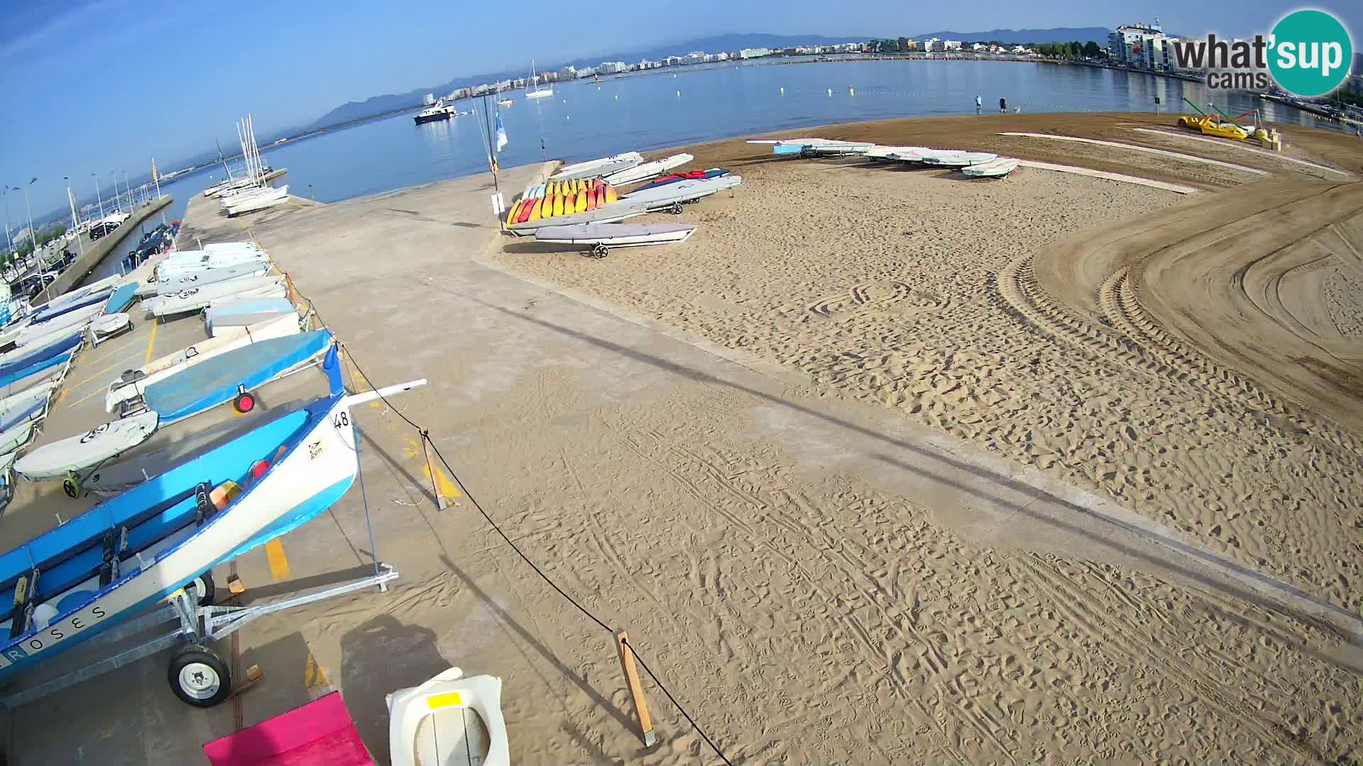 Web kamera Roses marina – Costa Brava – plaža La Perola