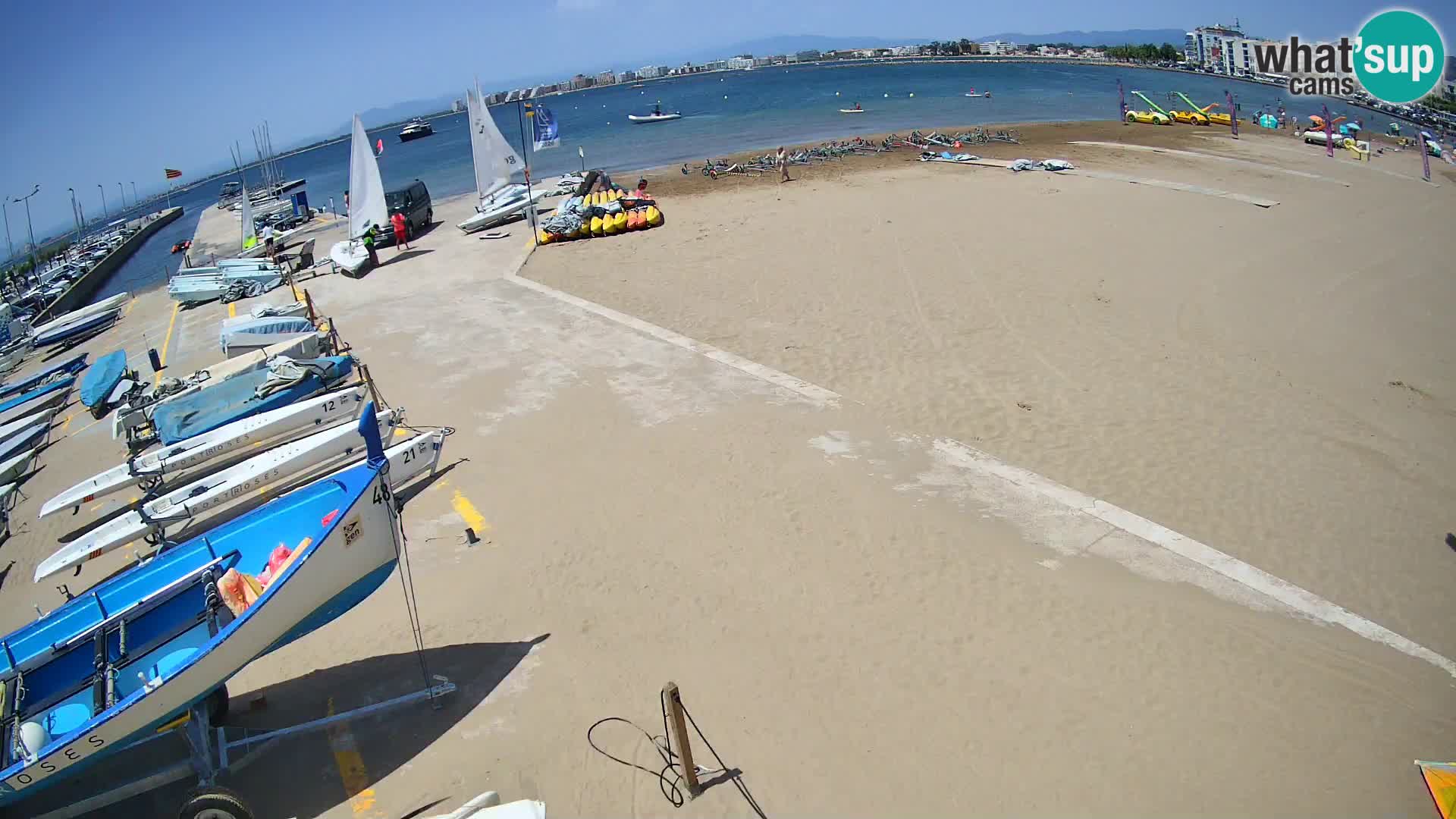 Webcam porto di Roses – Costa Brava – spiaggia La Perola