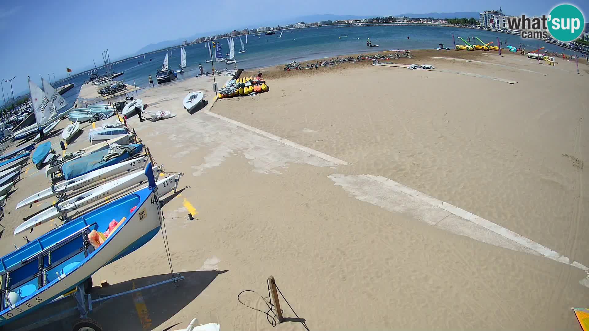 Web kamera Roses marina – Costa Brava – plaža La Perola