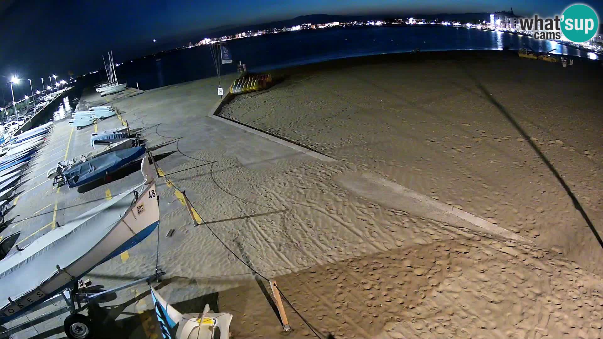 Roses webcam Port – Costa Brava – plage La Perola