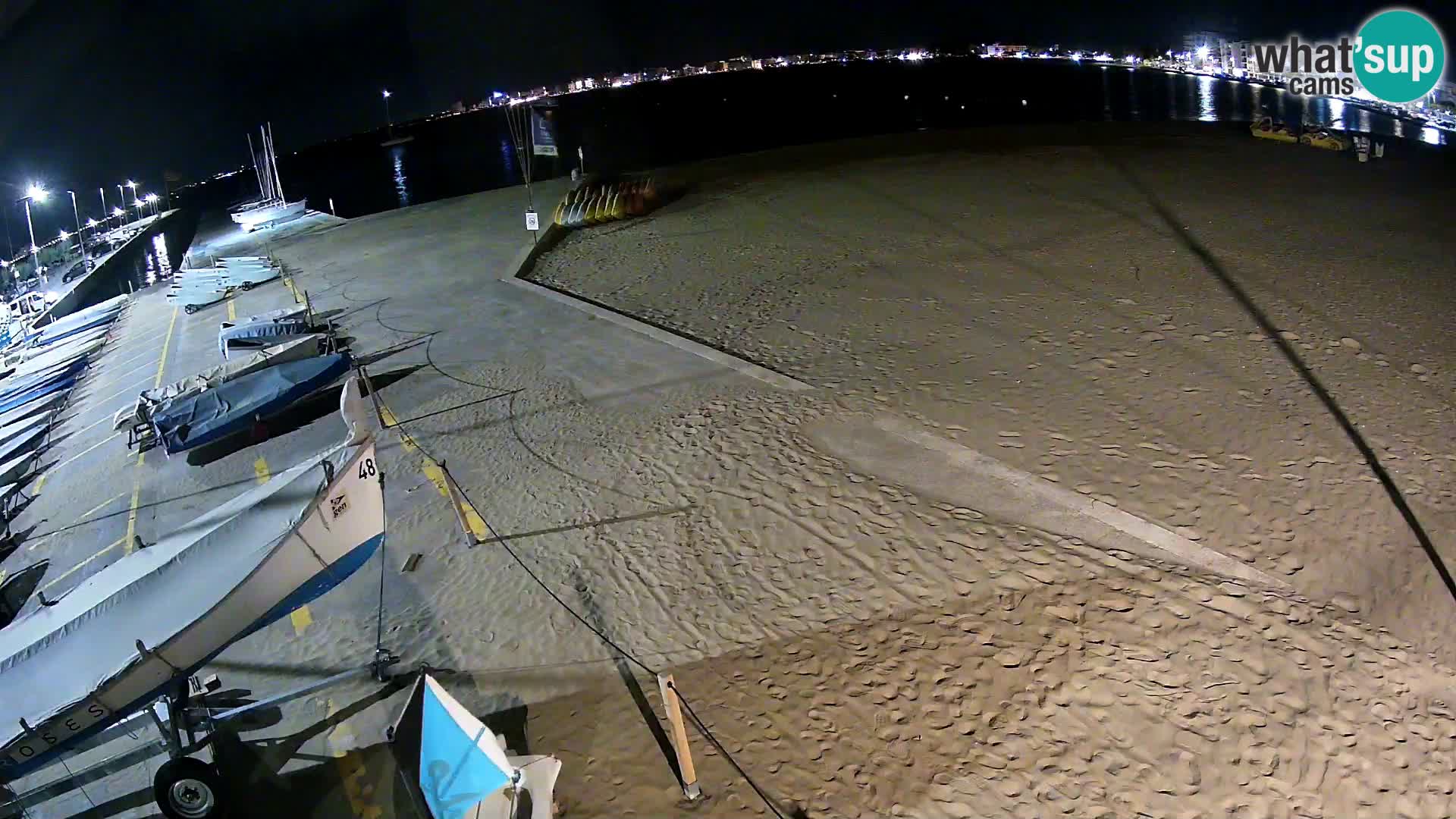 Web kamera Roses marina – Costa Brava – plaža La Perola