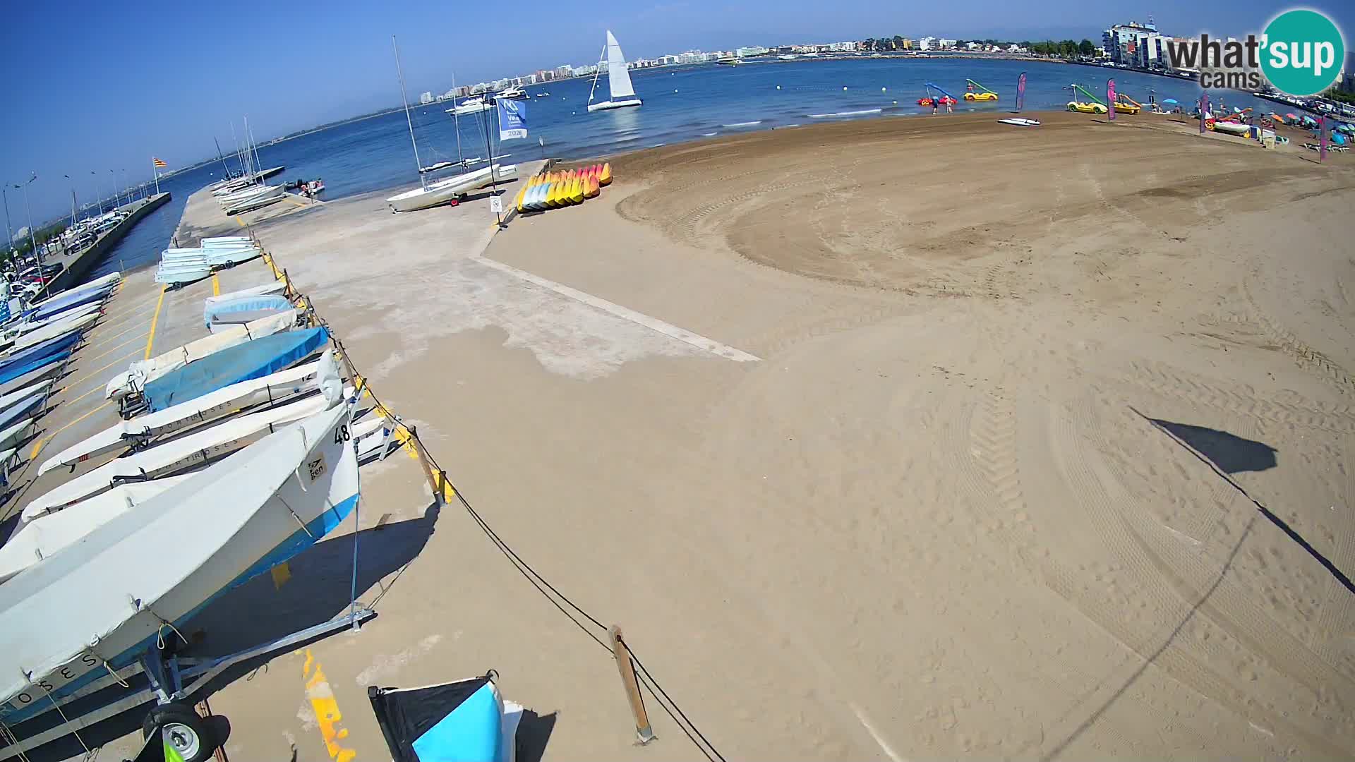Web kamera Roses marina – Costa Brava – plaža La Perola