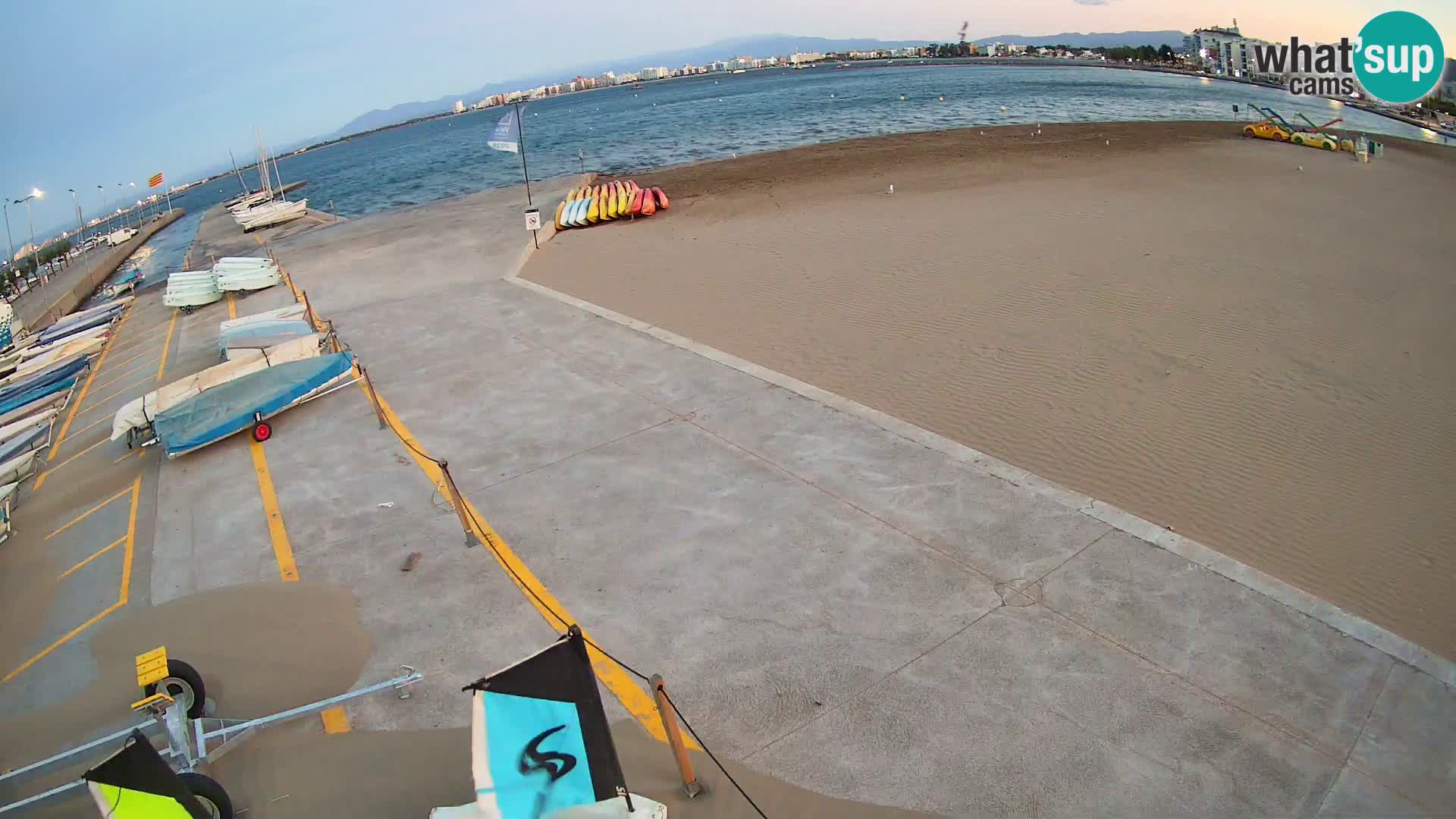 Web kamera Roses marina – Costa Brava – plaža La Perola