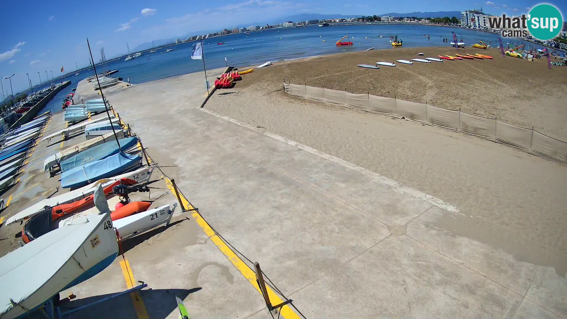 Webcam Hafen von Roses – Costa Brava – Strand La Perola
