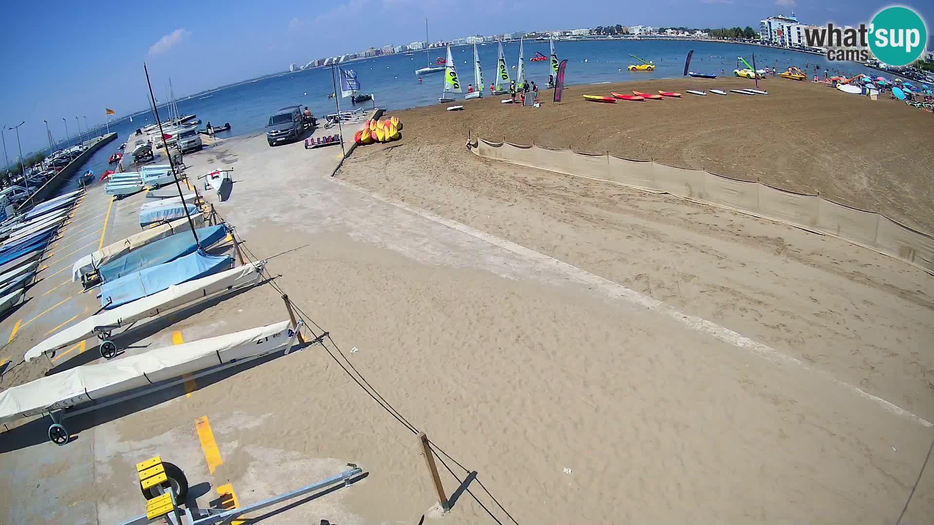 Web kamera Roses marina – Costa Brava – plaža La Perola