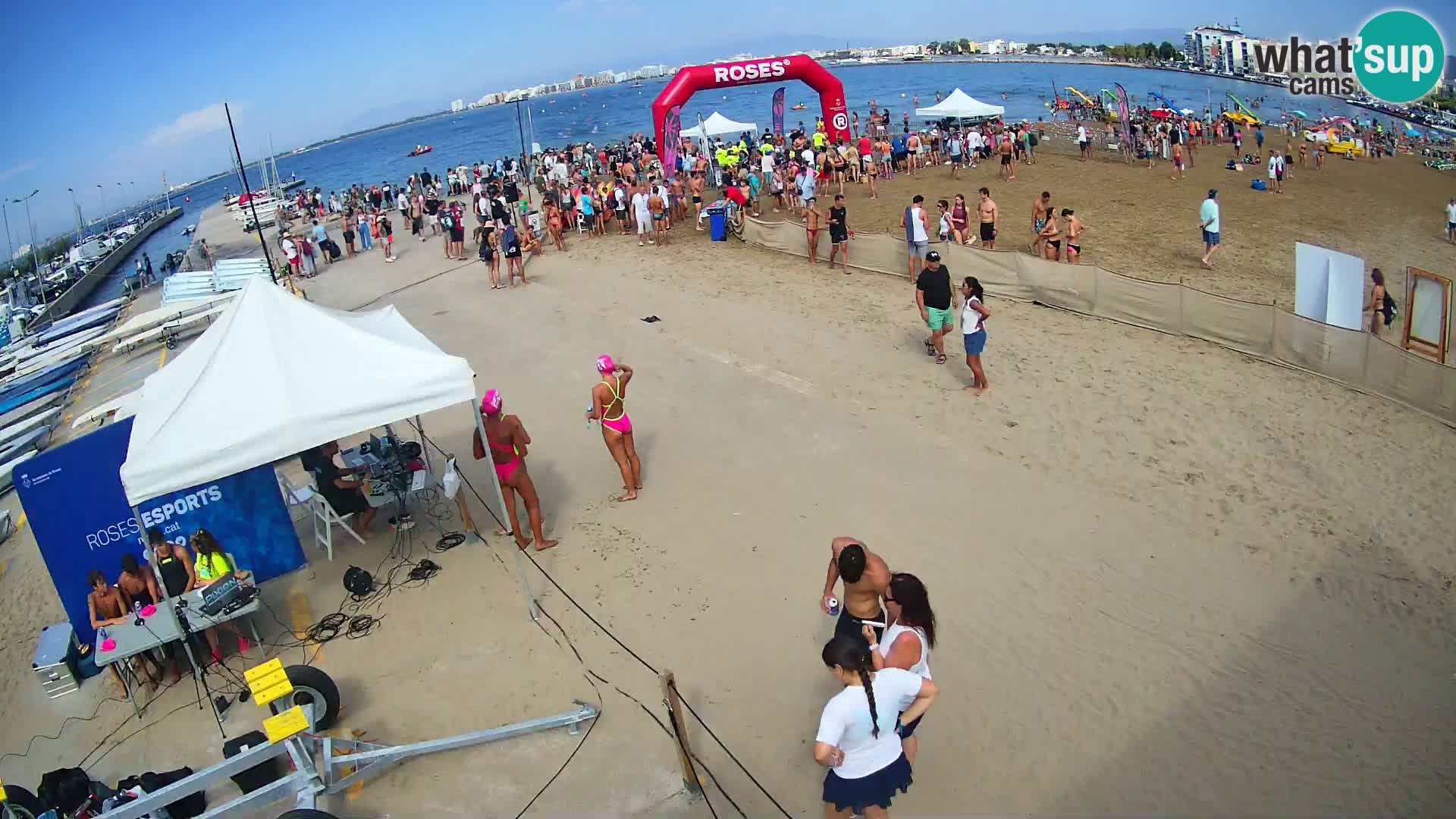 Webcam porto di Roses – Costa Brava – spiaggia La Perola