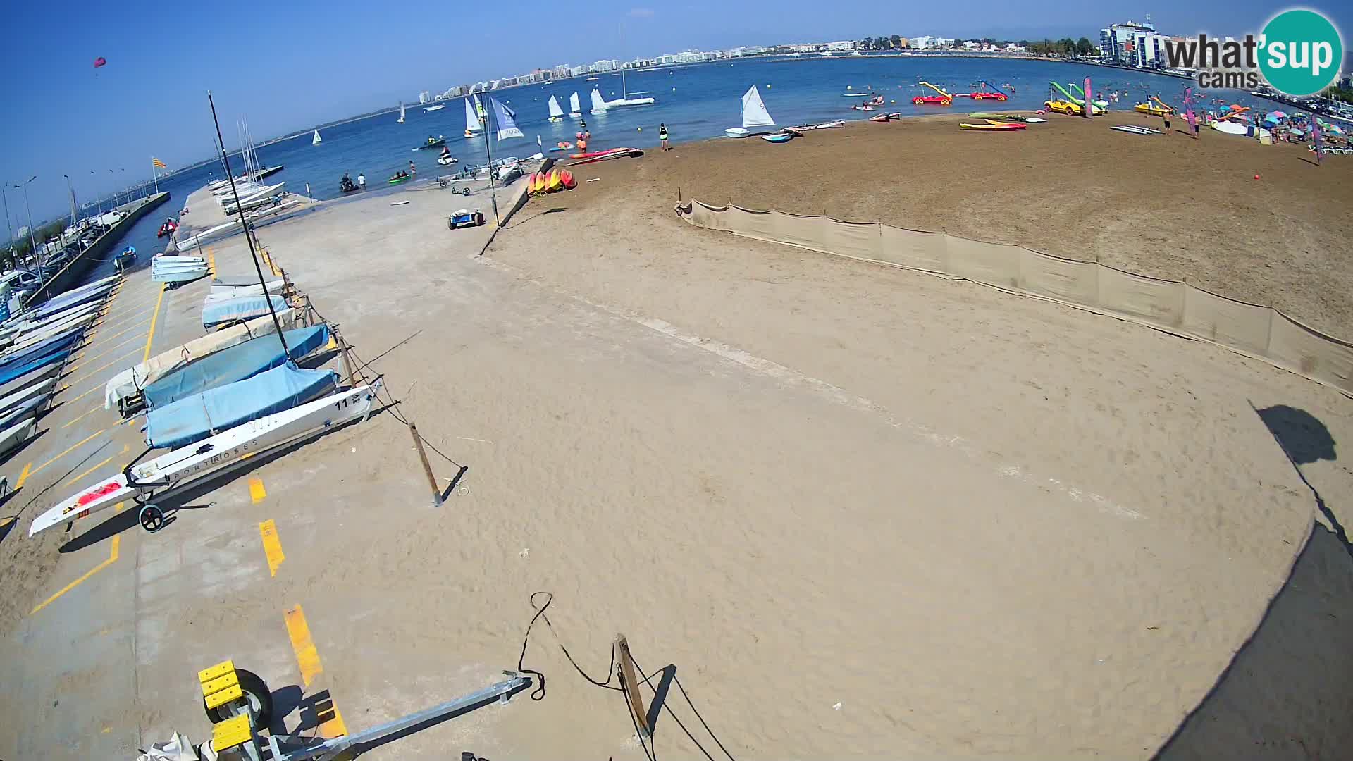 Web kamera Roses marina – Costa Brava – plaža La Perola