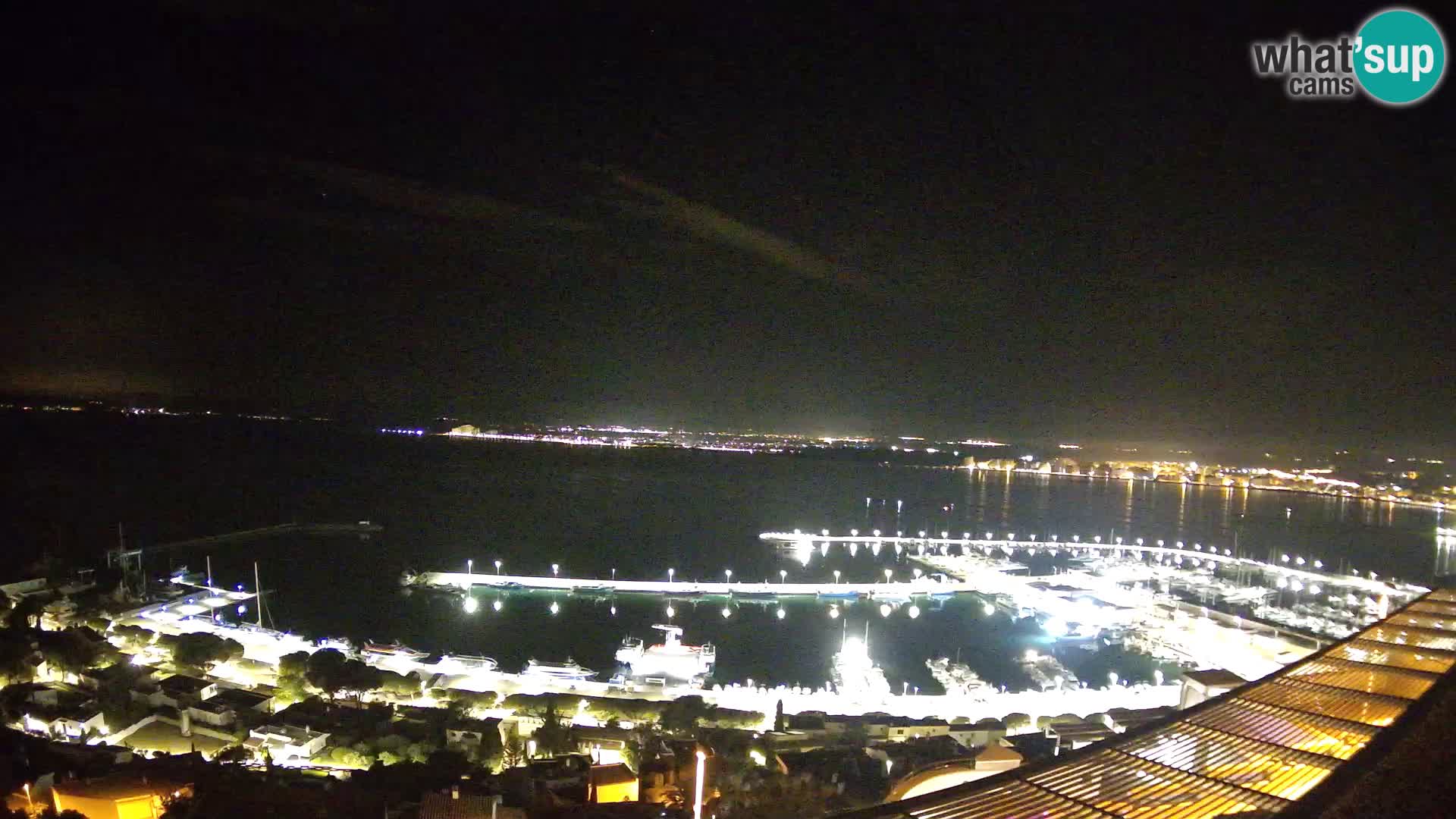 Livecam Hafen Roses –  Fischereihafen und die Bucht