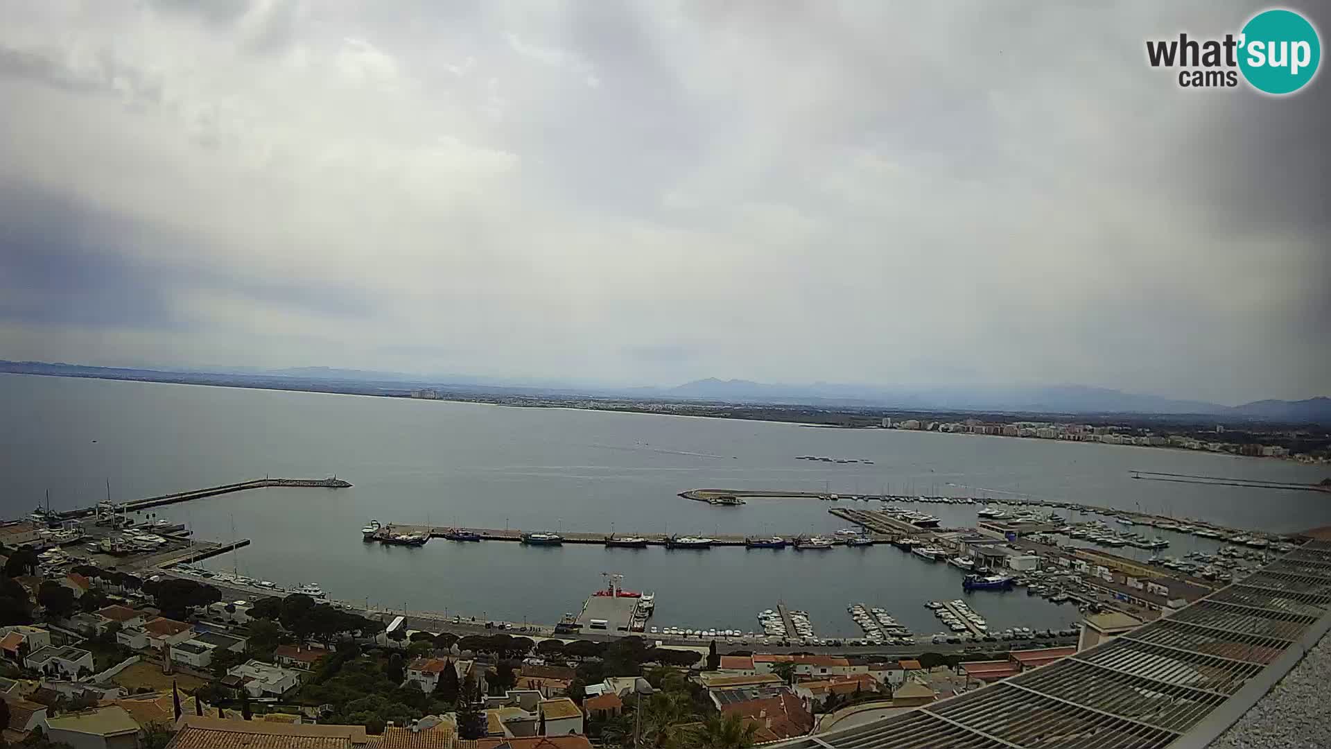 Livecam Hafen Roses –  Fischereihafen und die Bucht