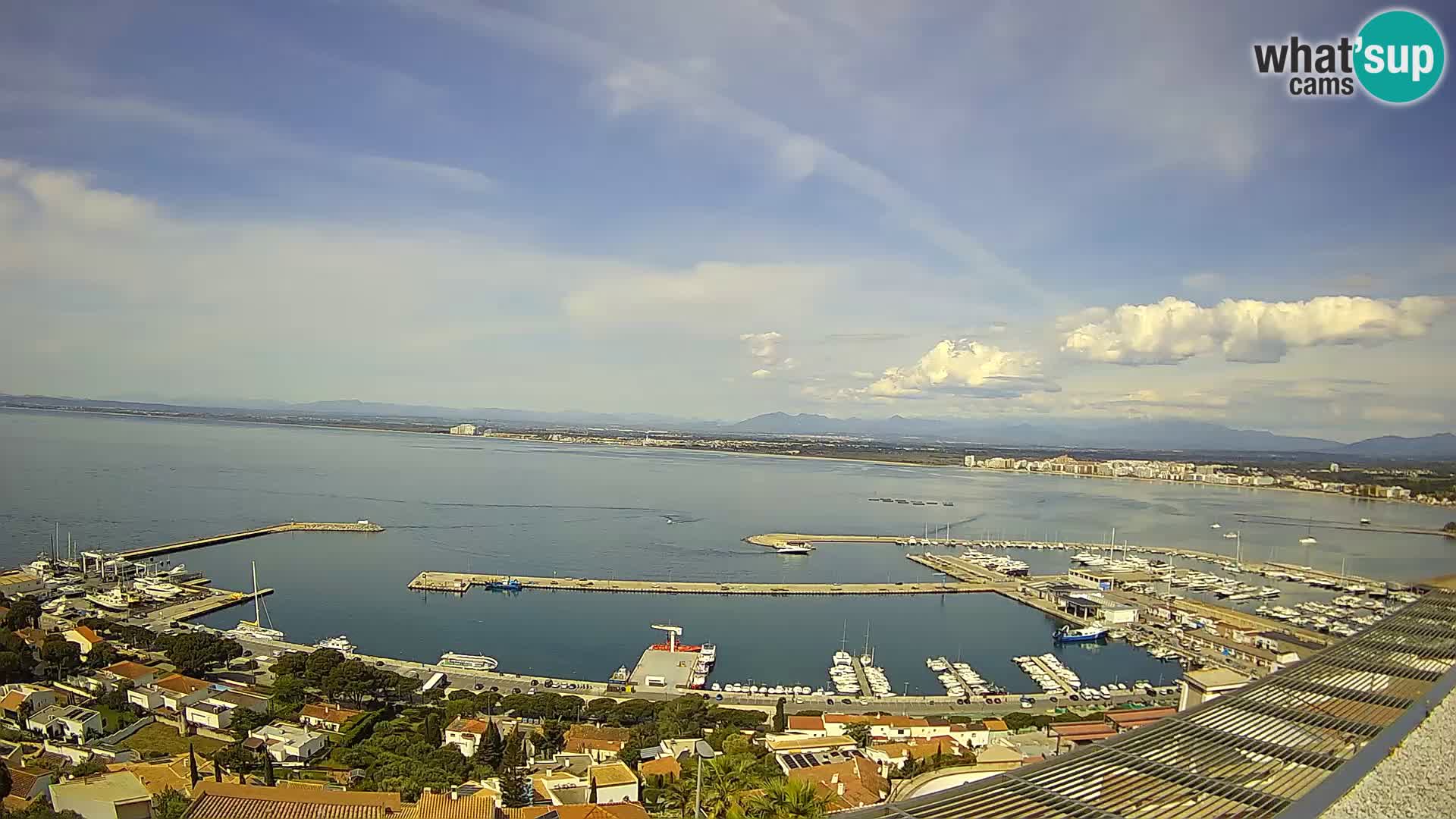 Livecam Hafen Roses –  Fischereihafen und die Bucht