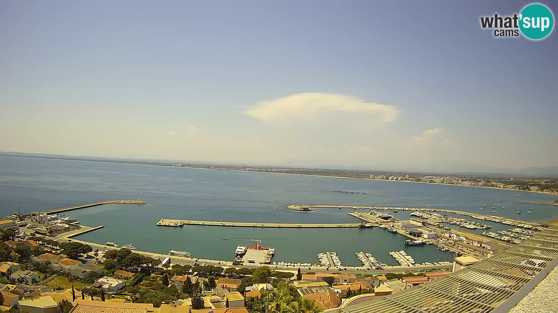 Livecam Hafen Roses –  Fischereihafen und die Bucht