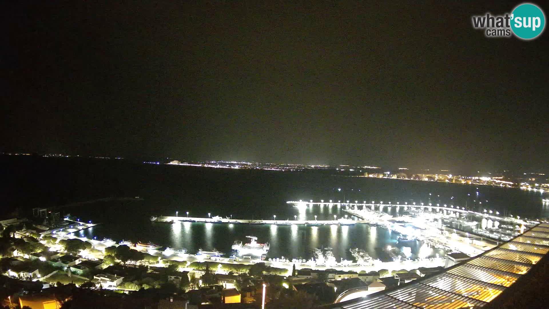 Livecam Hafen Roses –  Fischereihafen und die Bucht