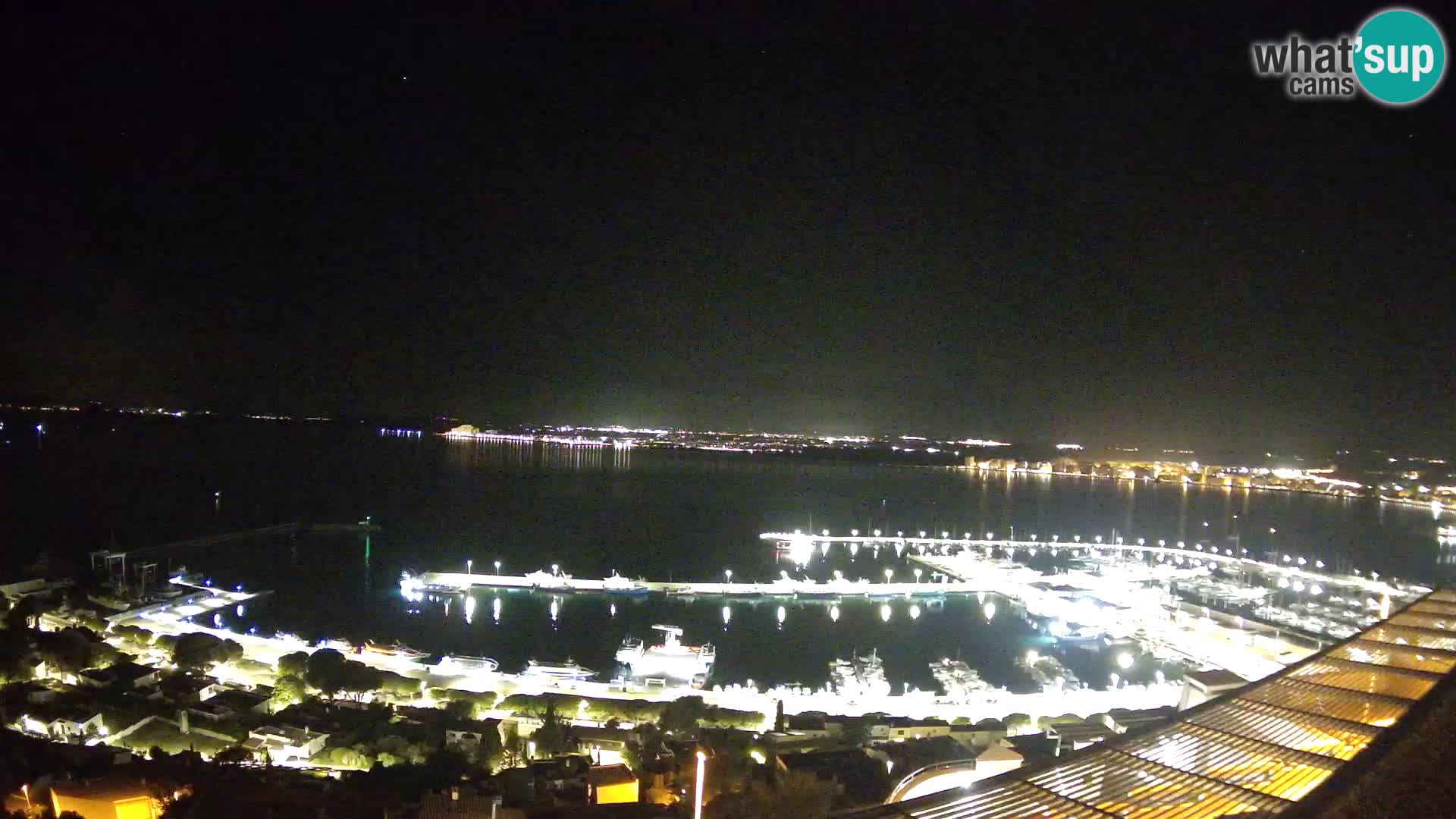 Livecam Hafen Roses –  Fischereihafen und die Bucht