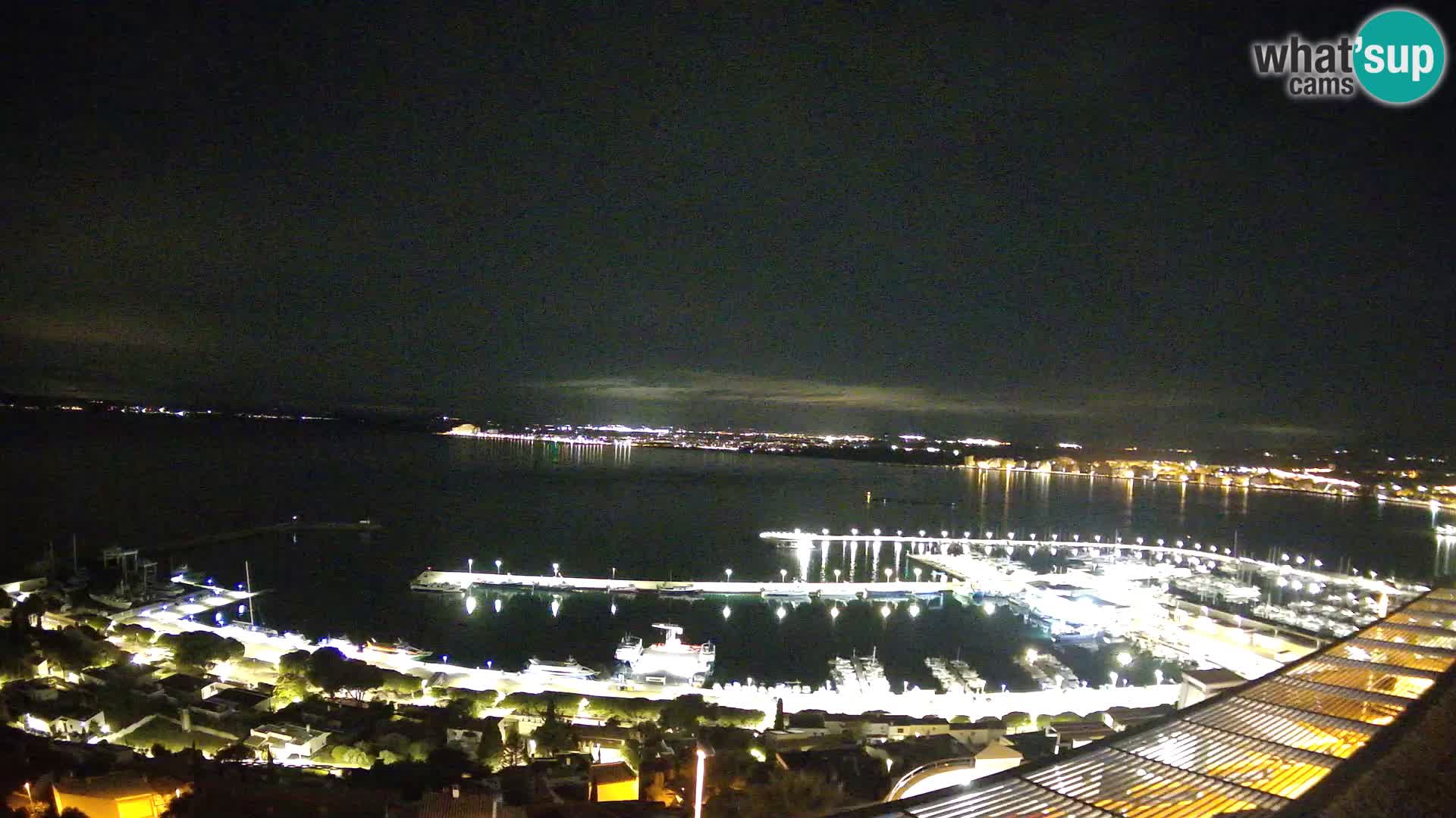 Livecam Hafen Roses –  Fischereihafen und die Bucht