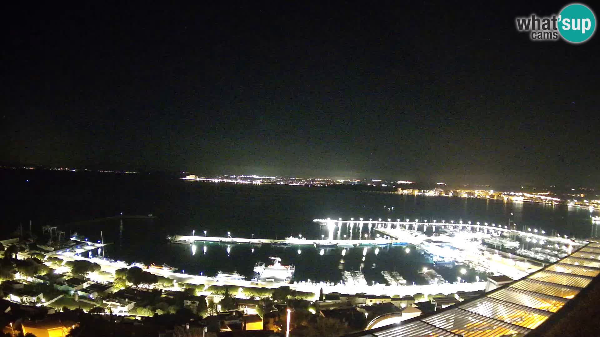 Livecam Hafen Roses –  Fischereihafen und die Bucht