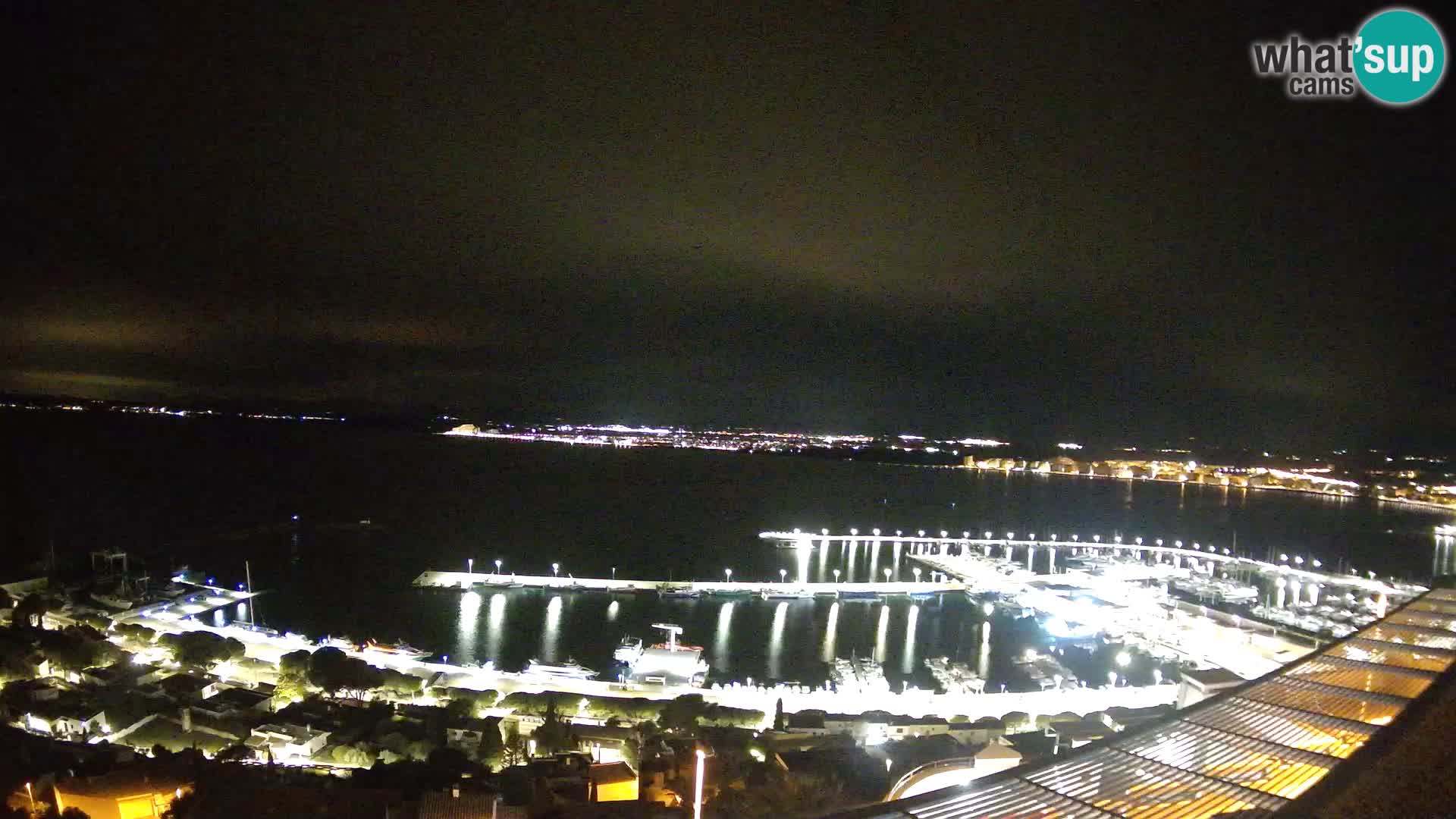 Livecam Hafen Roses –  Fischereihafen und die Bucht