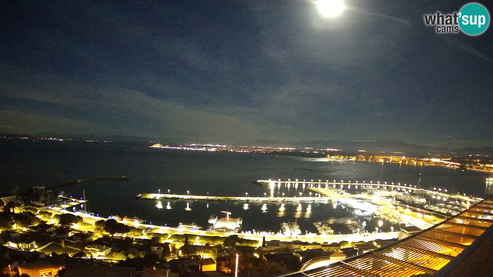 Livecam Hafen Roses –  Fischereihafen und die Bucht