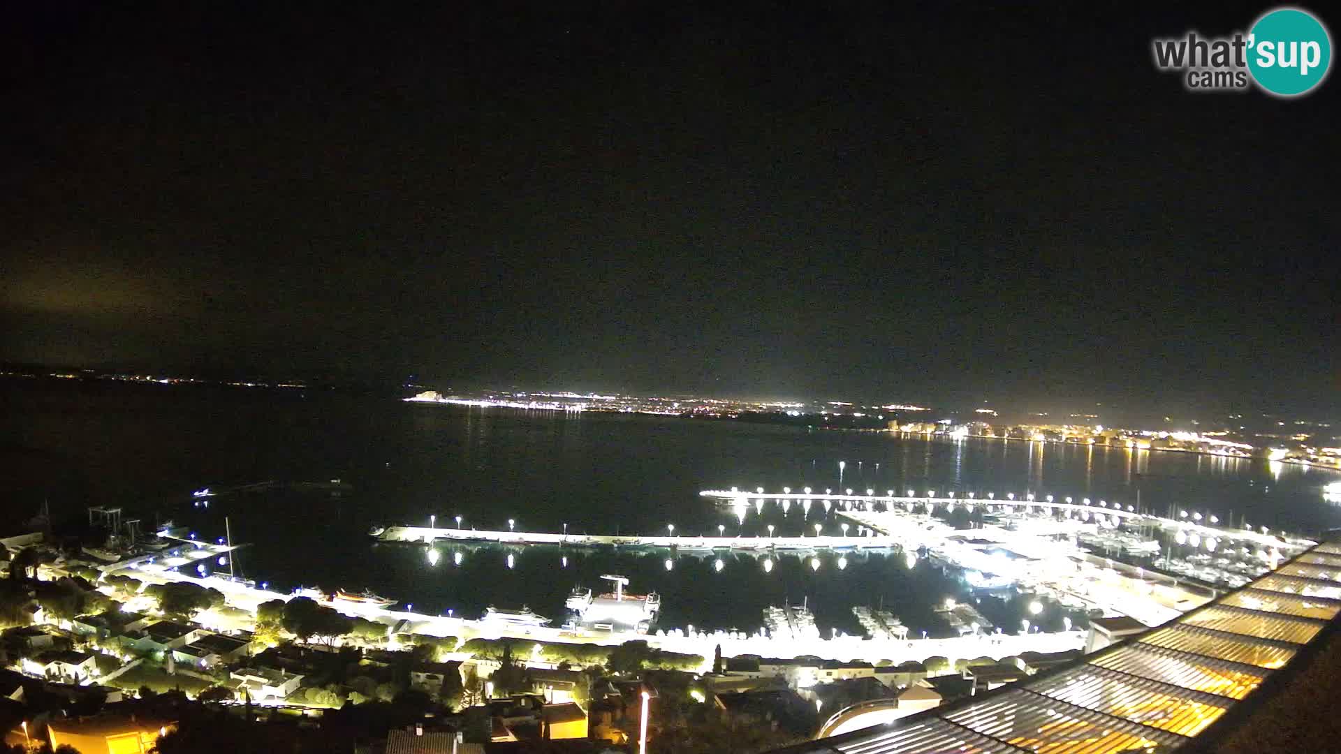 Livecam Hafen Roses –  Fischereihafen und die Bucht