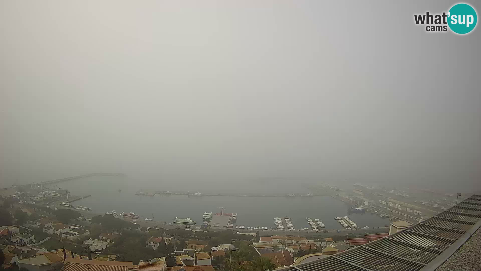 Livecam Hafen Roses – Fischereihafen und die Bucht