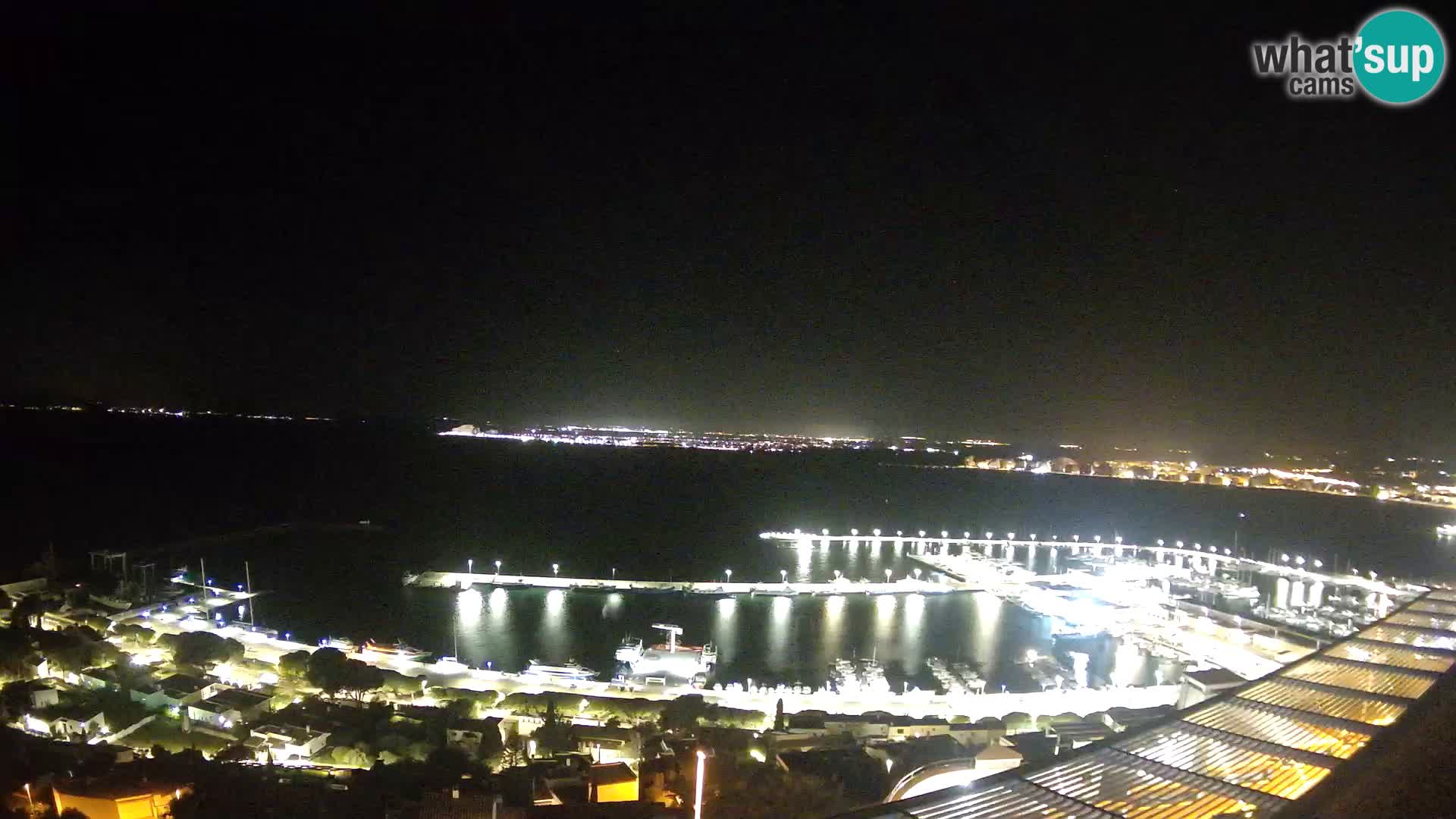 Livecam Hafen Roses –  Fischereihafen und die Bucht