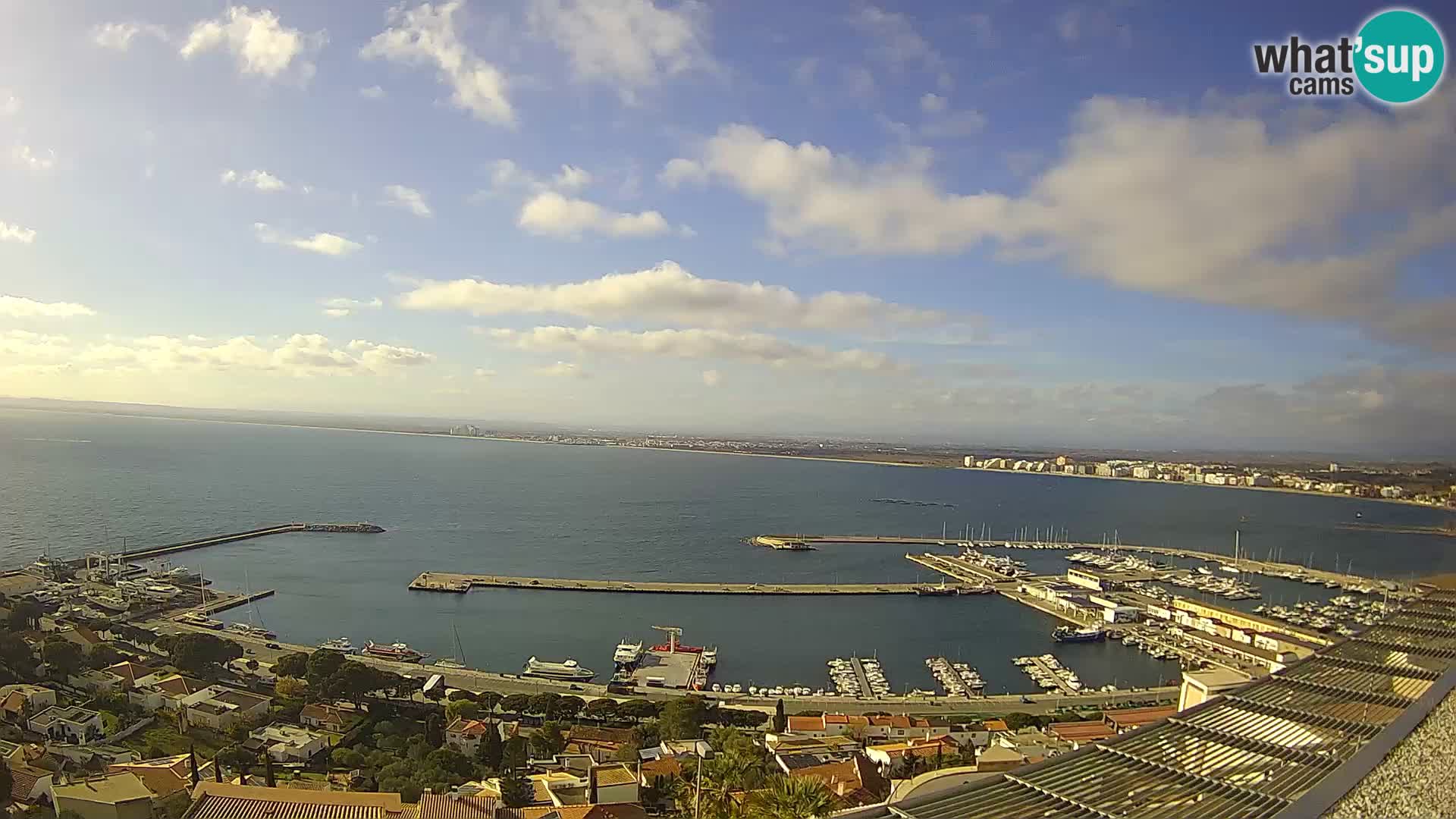 Livecam Hafen Roses – Fischereihafen und die Bucht