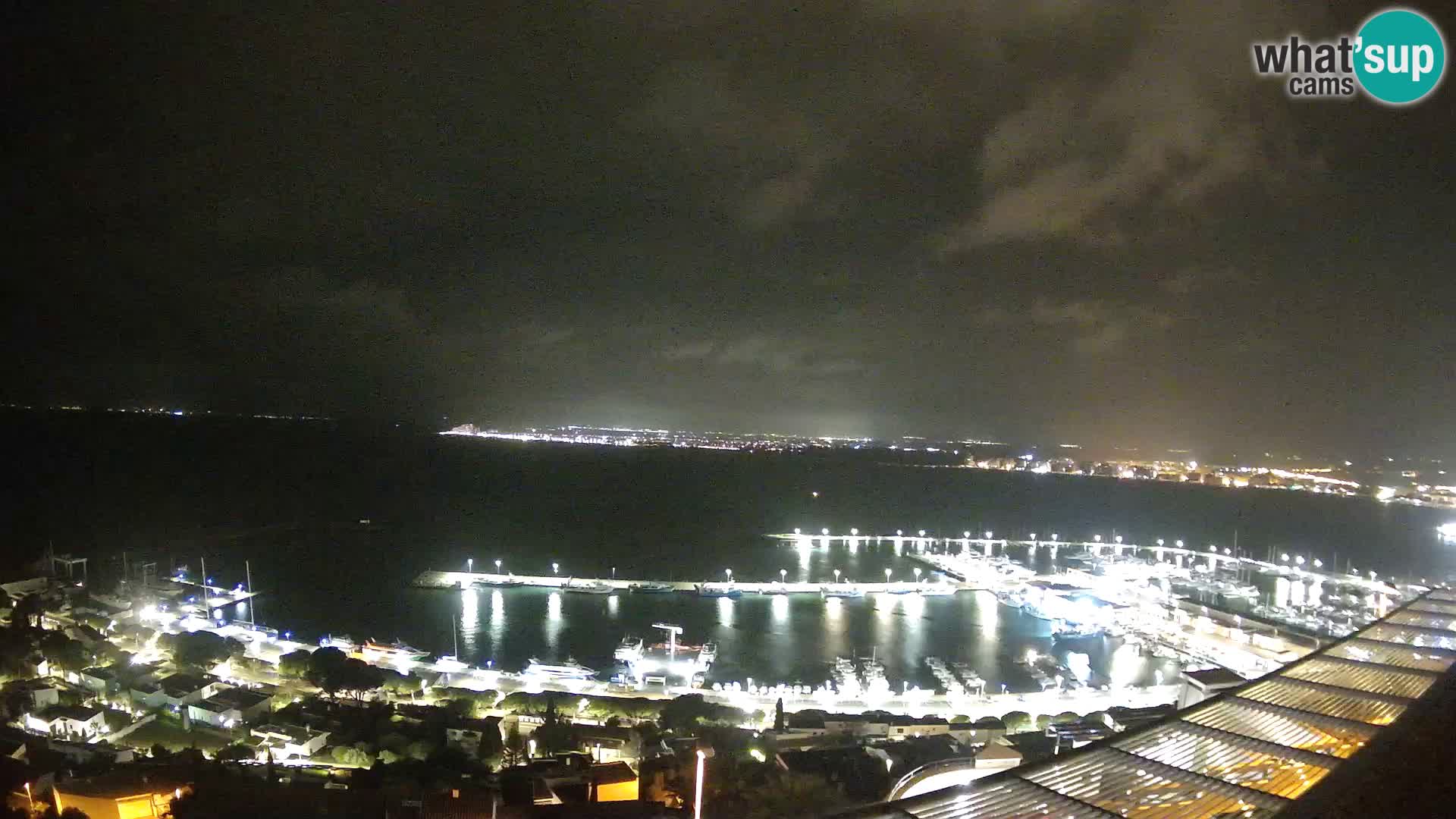 Livecam Hafen Roses –  Fischereihafen und die Bucht