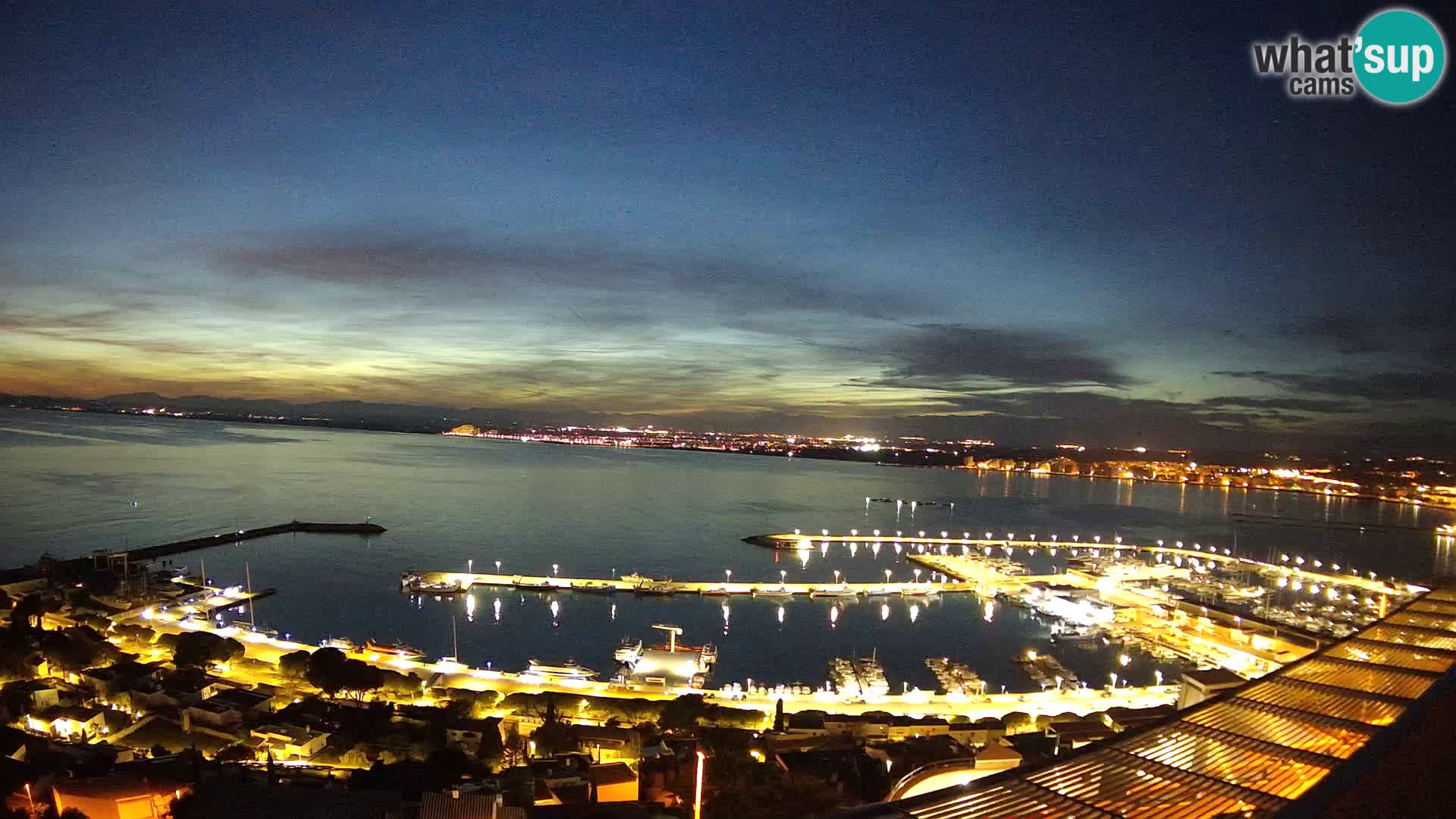 Livecam Hafen Roses –  Fischereihafen und die Bucht