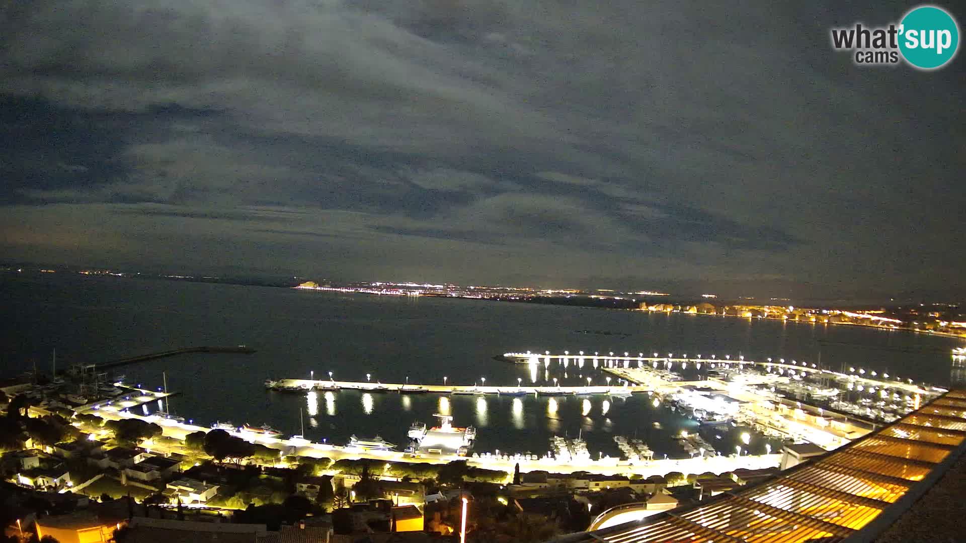 Livecam Hafen Roses –  Fischereihafen und die Bucht