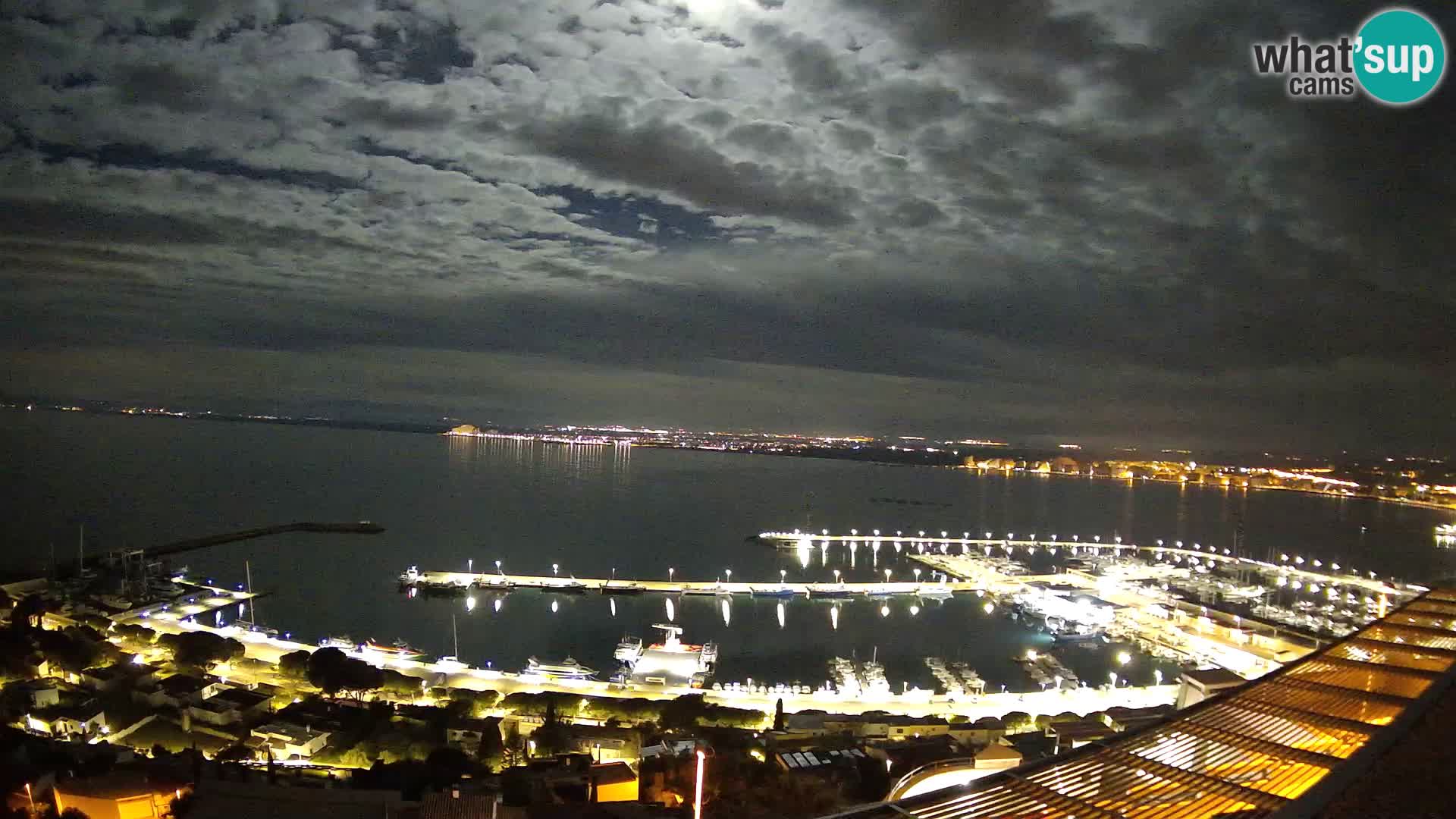 Livecam Hafen Roses –  Fischereihafen und die Bucht