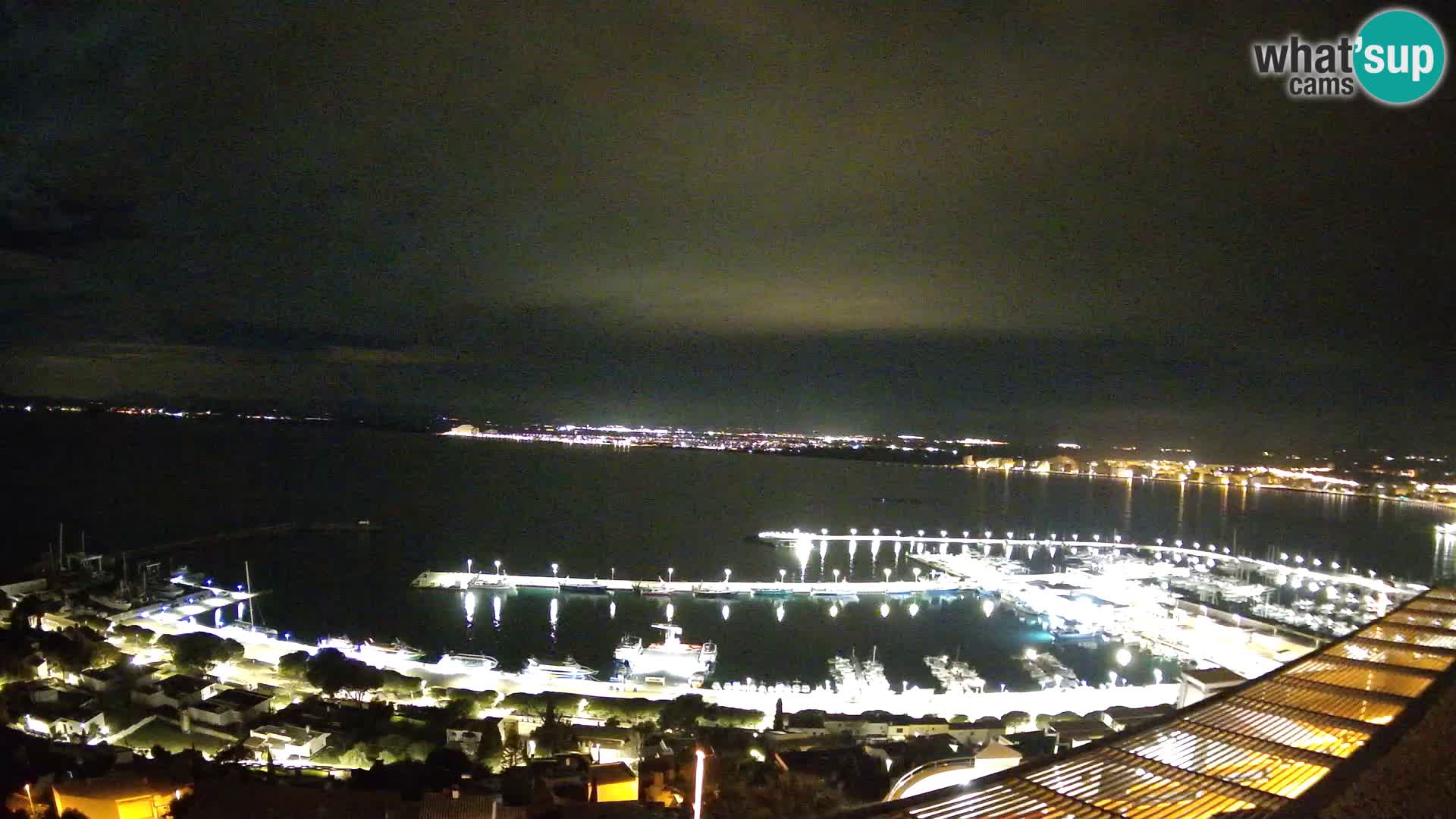 Livecam Hafen Roses –  Fischereihafen und die Bucht