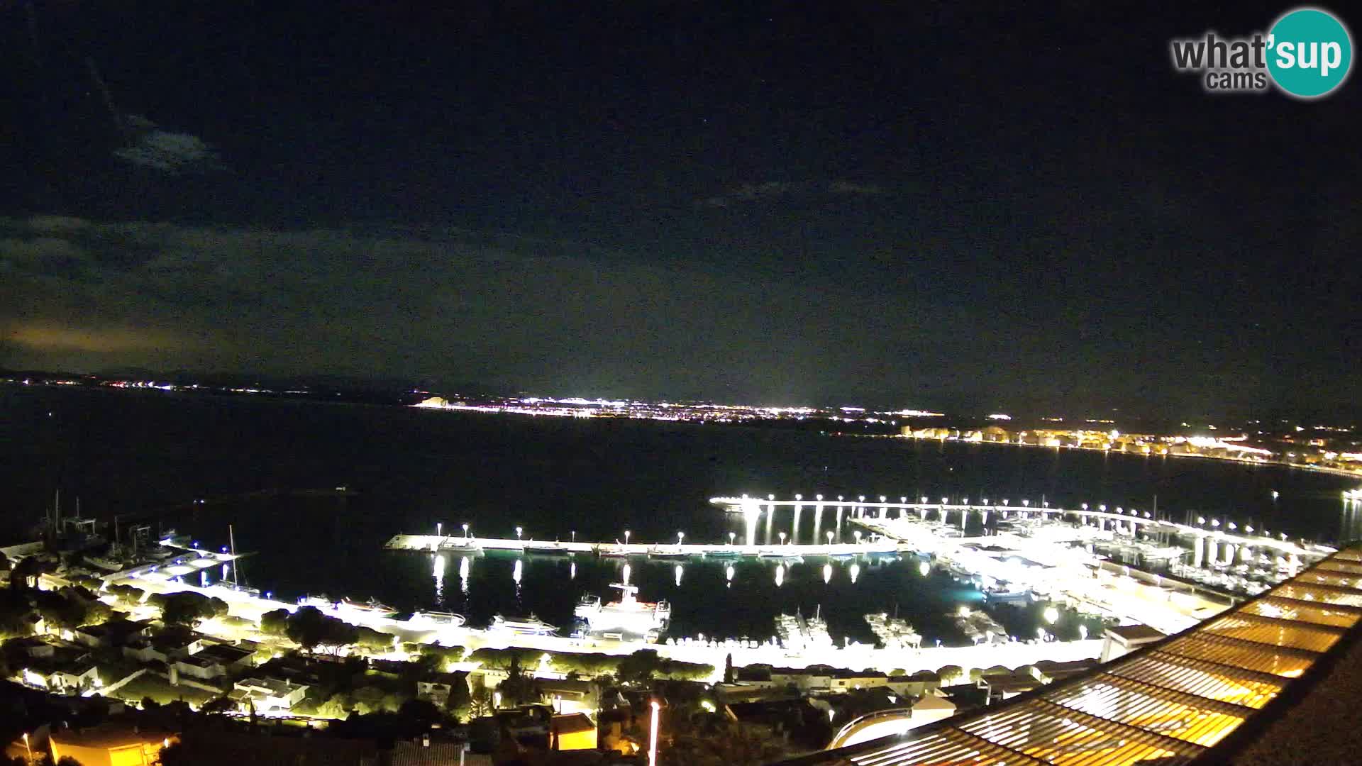 Livecam Hafen Roses –  Fischereihafen und die Bucht