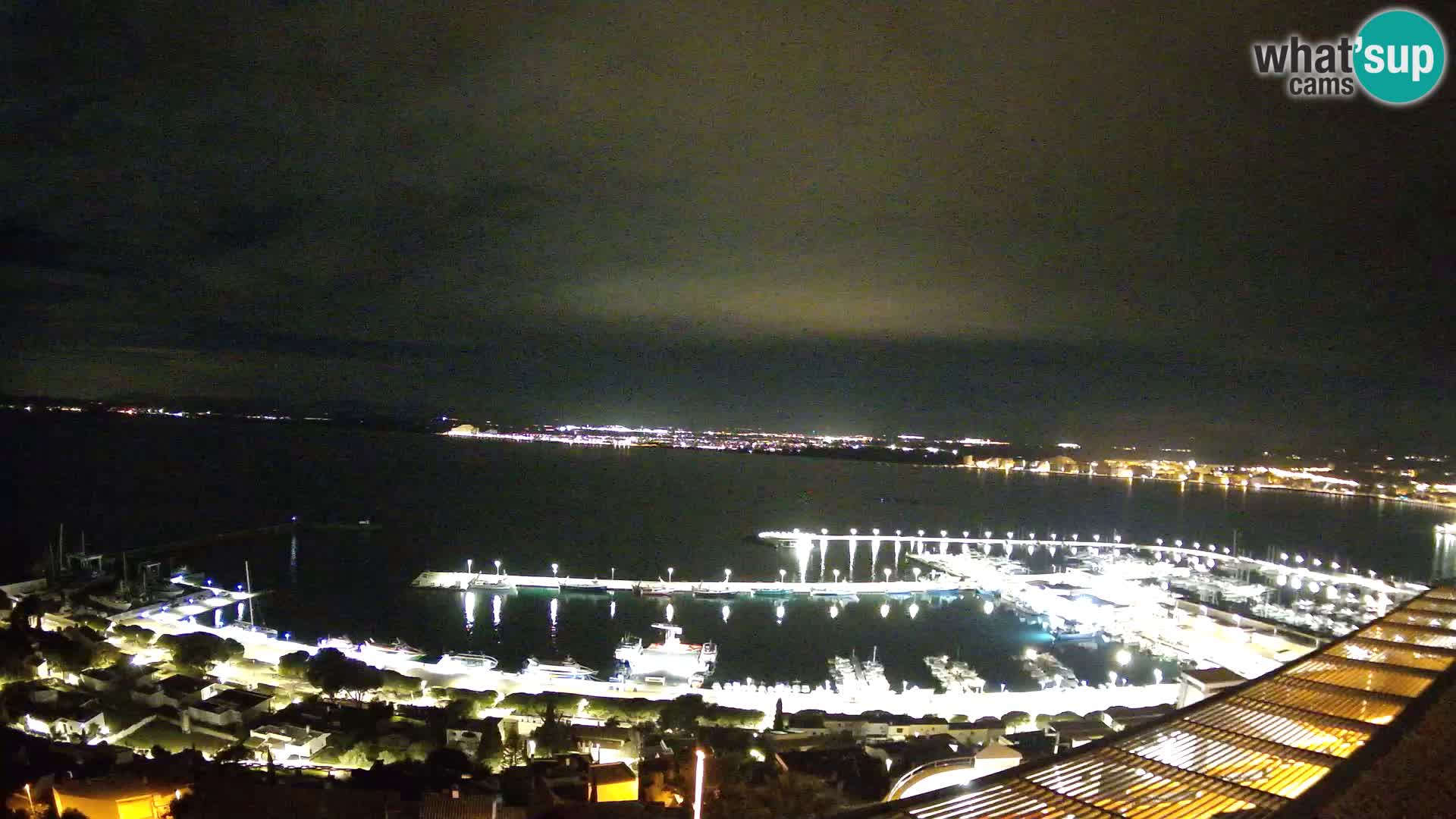 Livecam Hafen Roses –  Fischereihafen und die Bucht