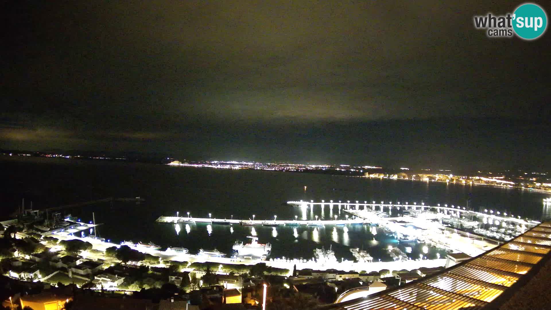 Livecam Hafen Roses –  Fischereihafen und die Bucht