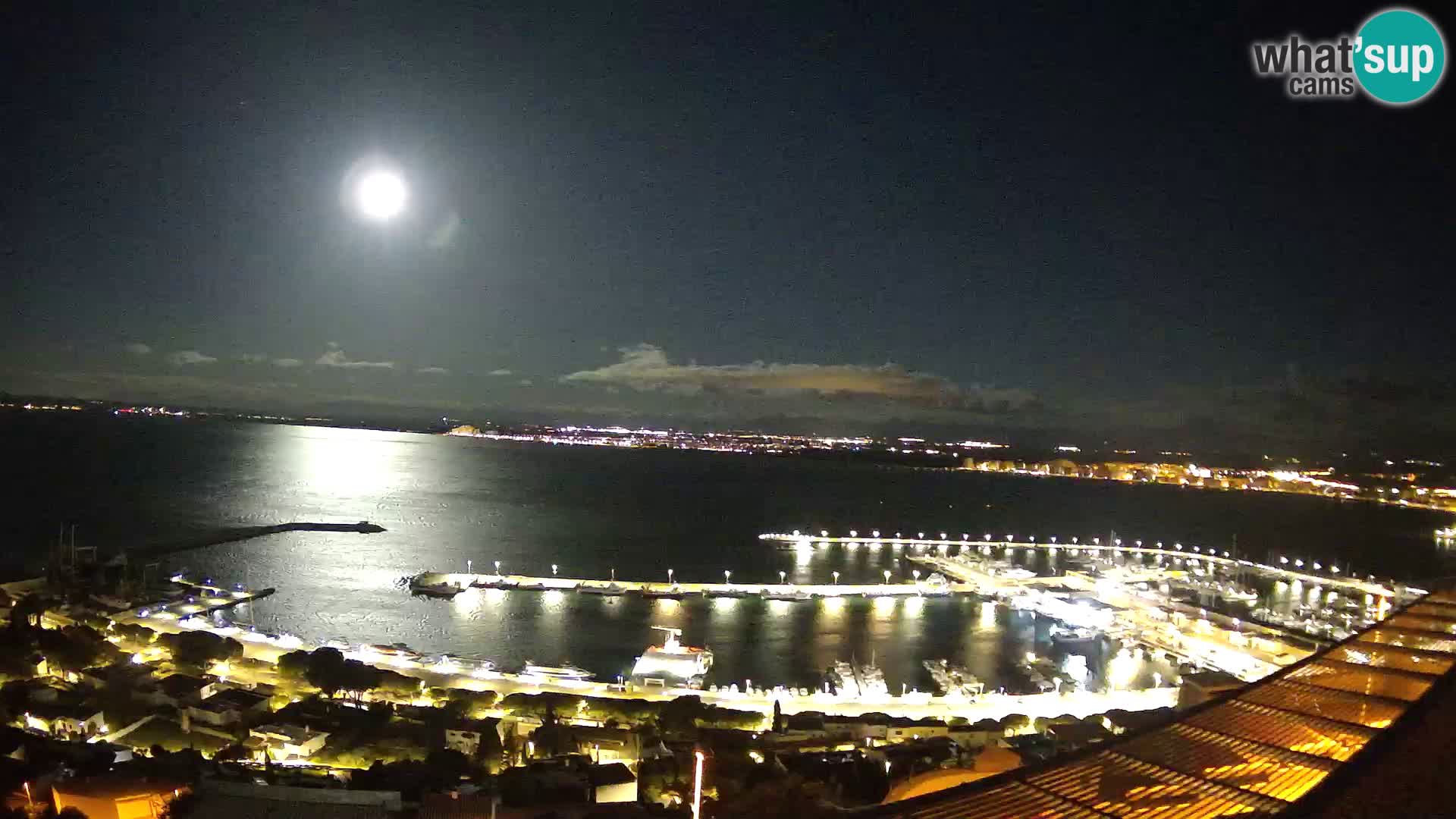 Livecam Hafen Roses –  Fischereihafen und die Bucht