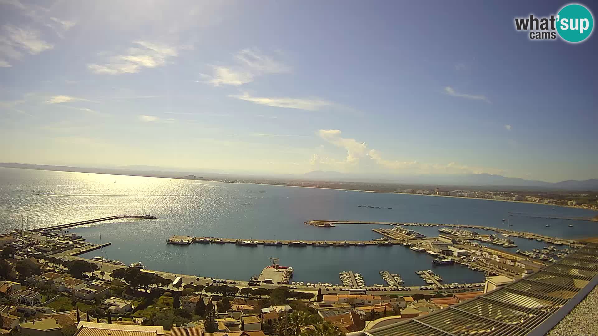 Livecam Hafen Roses – Fischereihafen und die Bucht