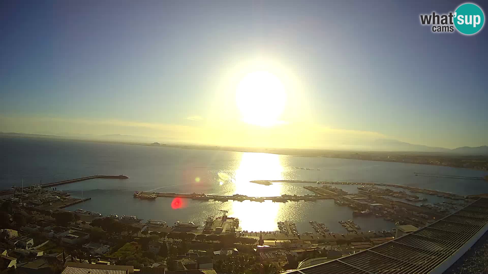 Livecam Hafen Roses –  Fischereihafen und die Bucht